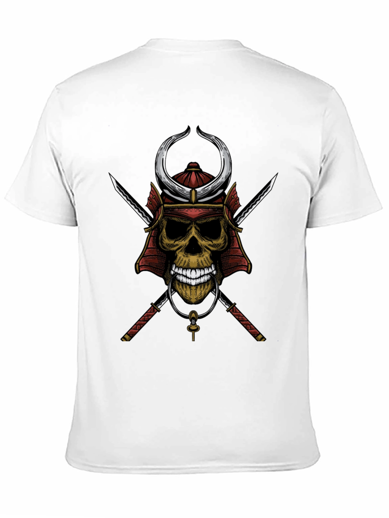 Samurai Skull Graphic T-Shirt