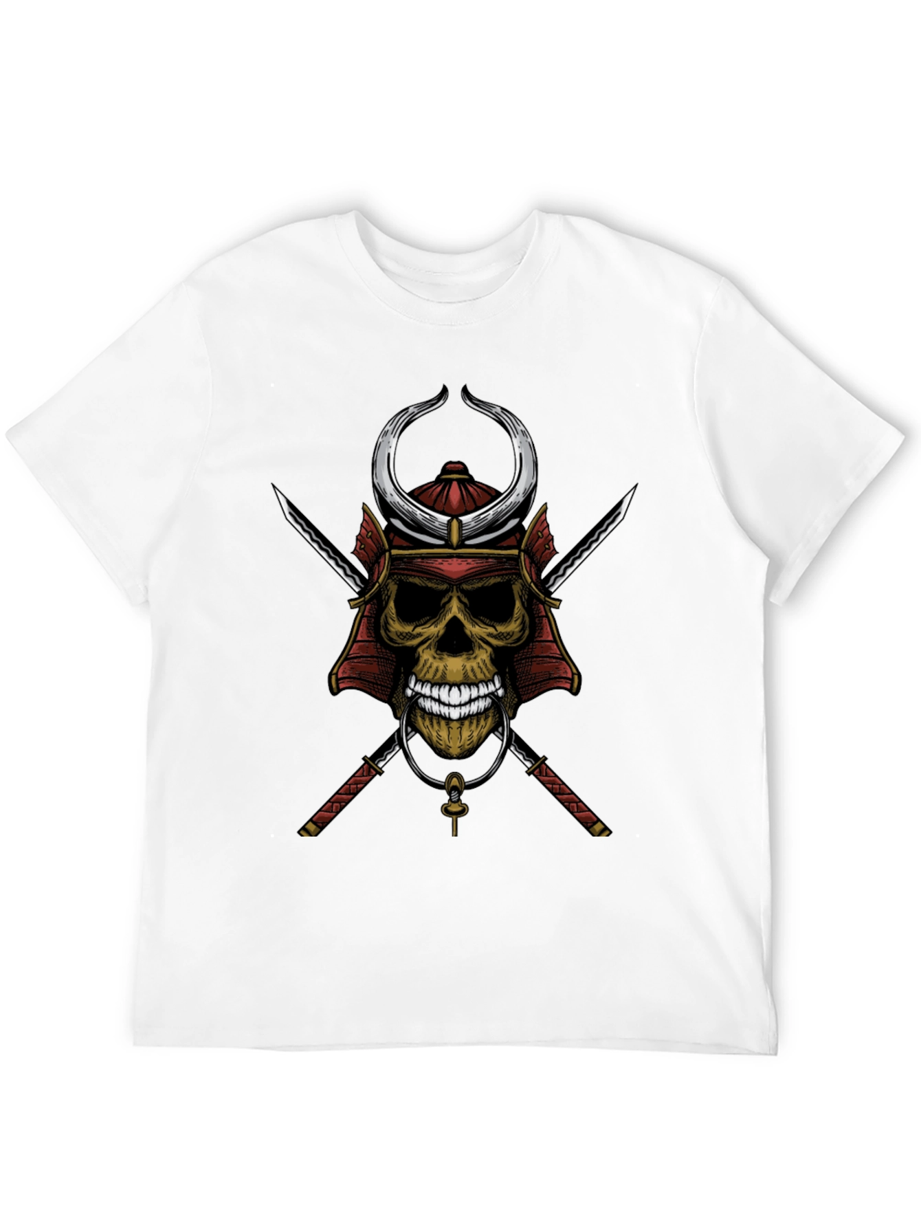 Samurai Skull Graphic T-Shirt