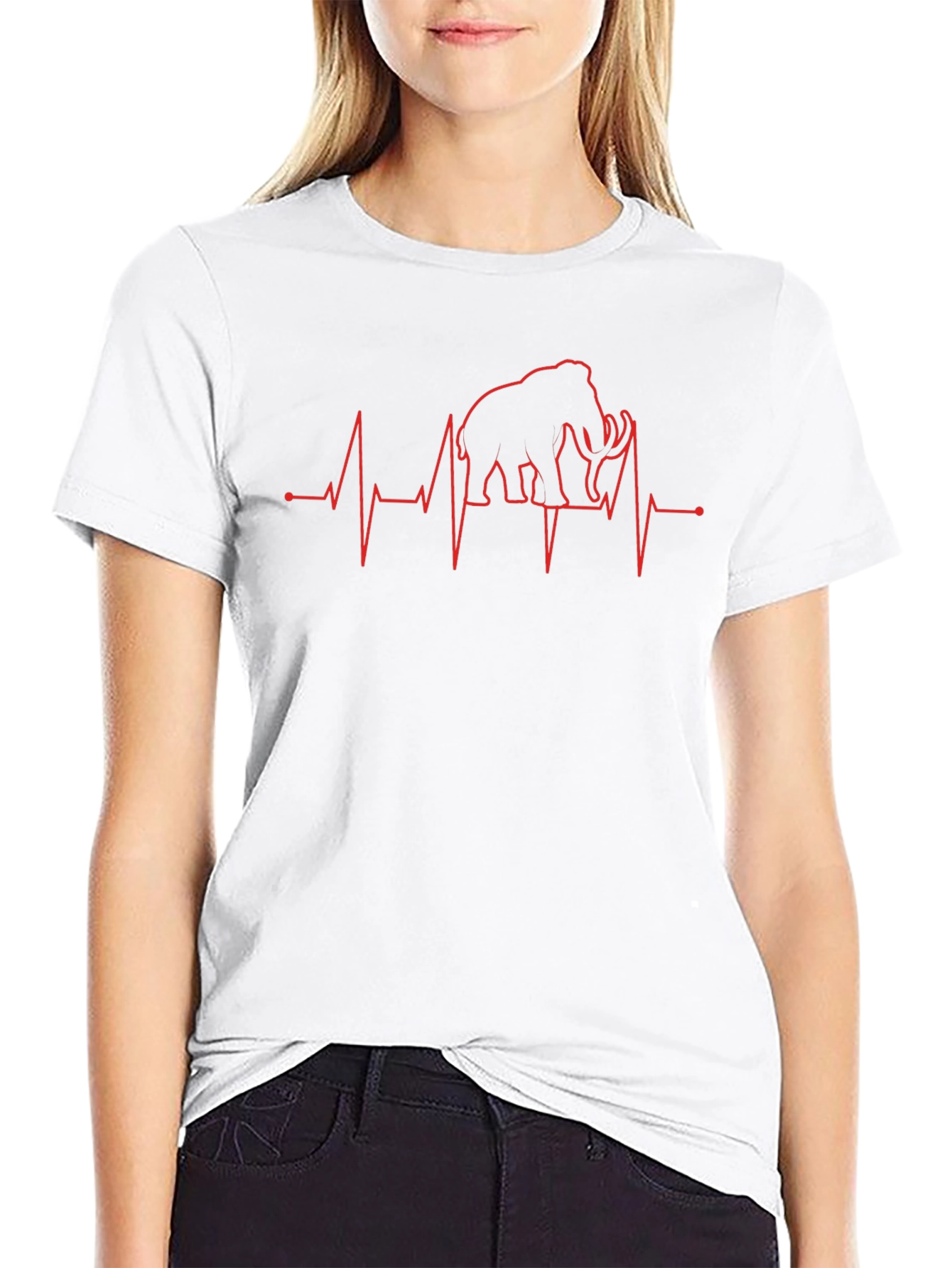 Mammoth Heartbeat Graphic T-Shirt - Black