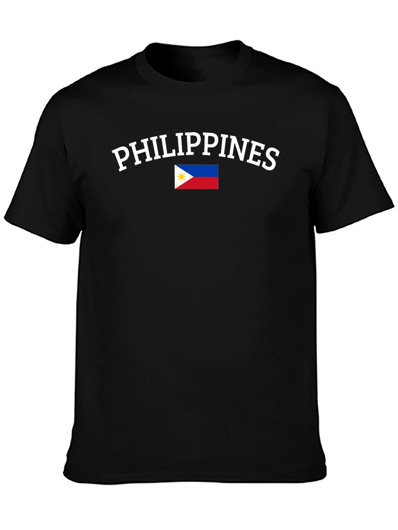 Philippines Flag T-Shirt - Black