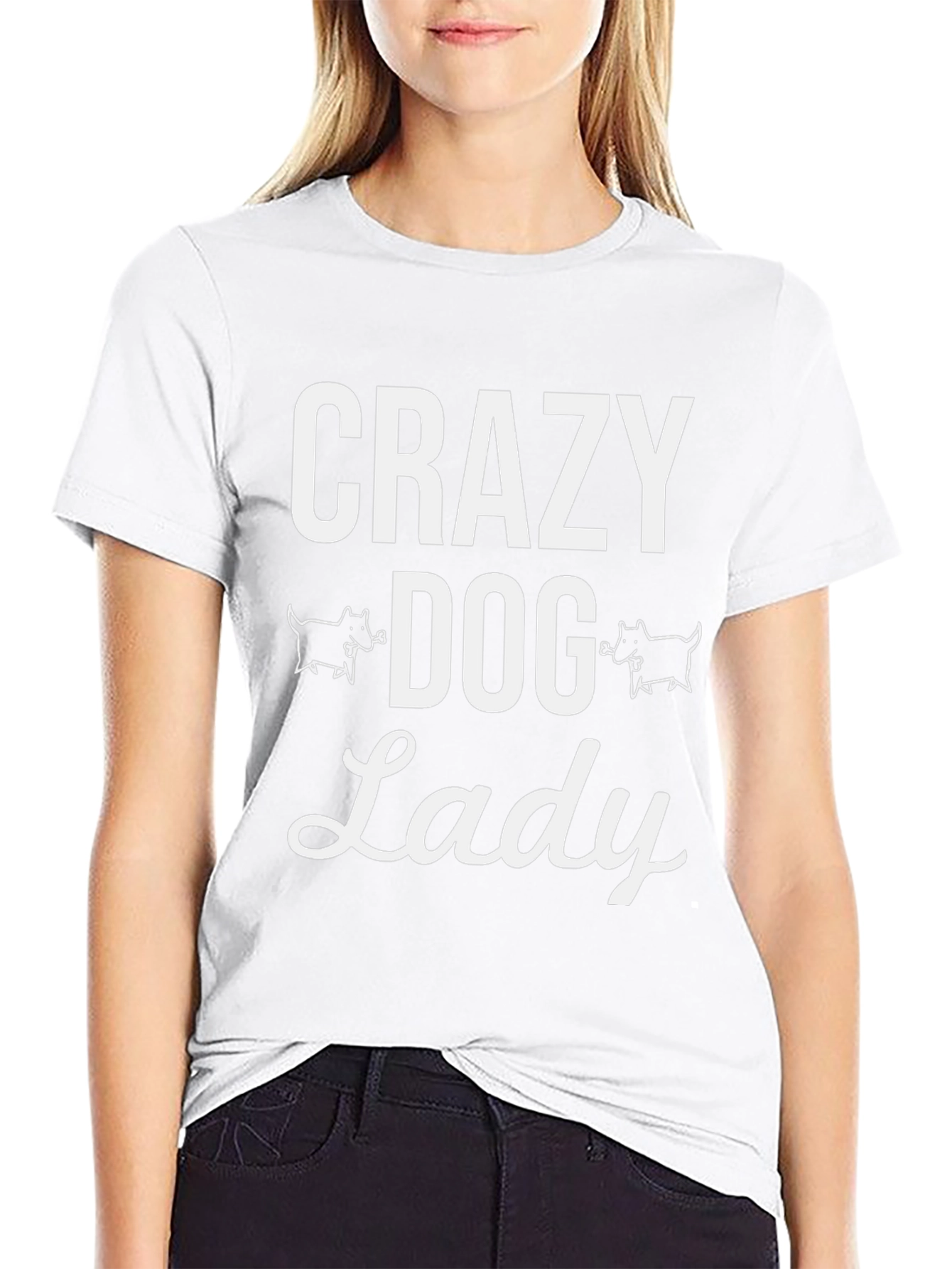 Crazy Dog Lady T-Shirt – Funny Dog Lover Graphic Tee