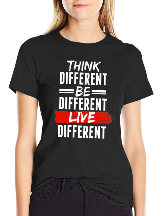 Think Different Graphic Tee - Black
