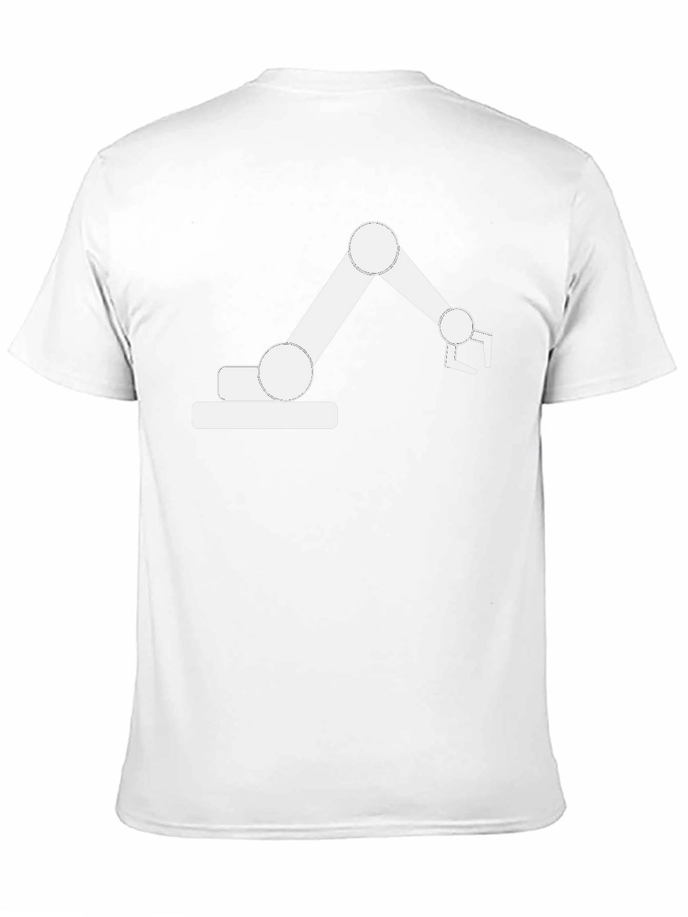 Robotic Arm Graphic Tee - Cool Black T-Shirt