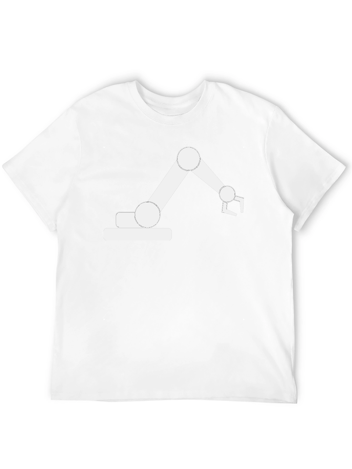 Robotic Arm Graphic Tee - Cool Black T-Shirt