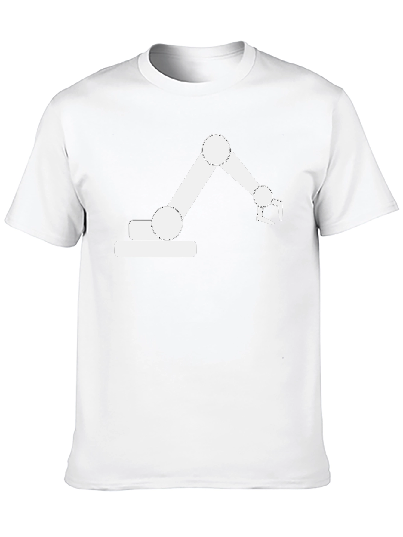 Robotic Arm Graphic Tee - Cool Black T-Shirt