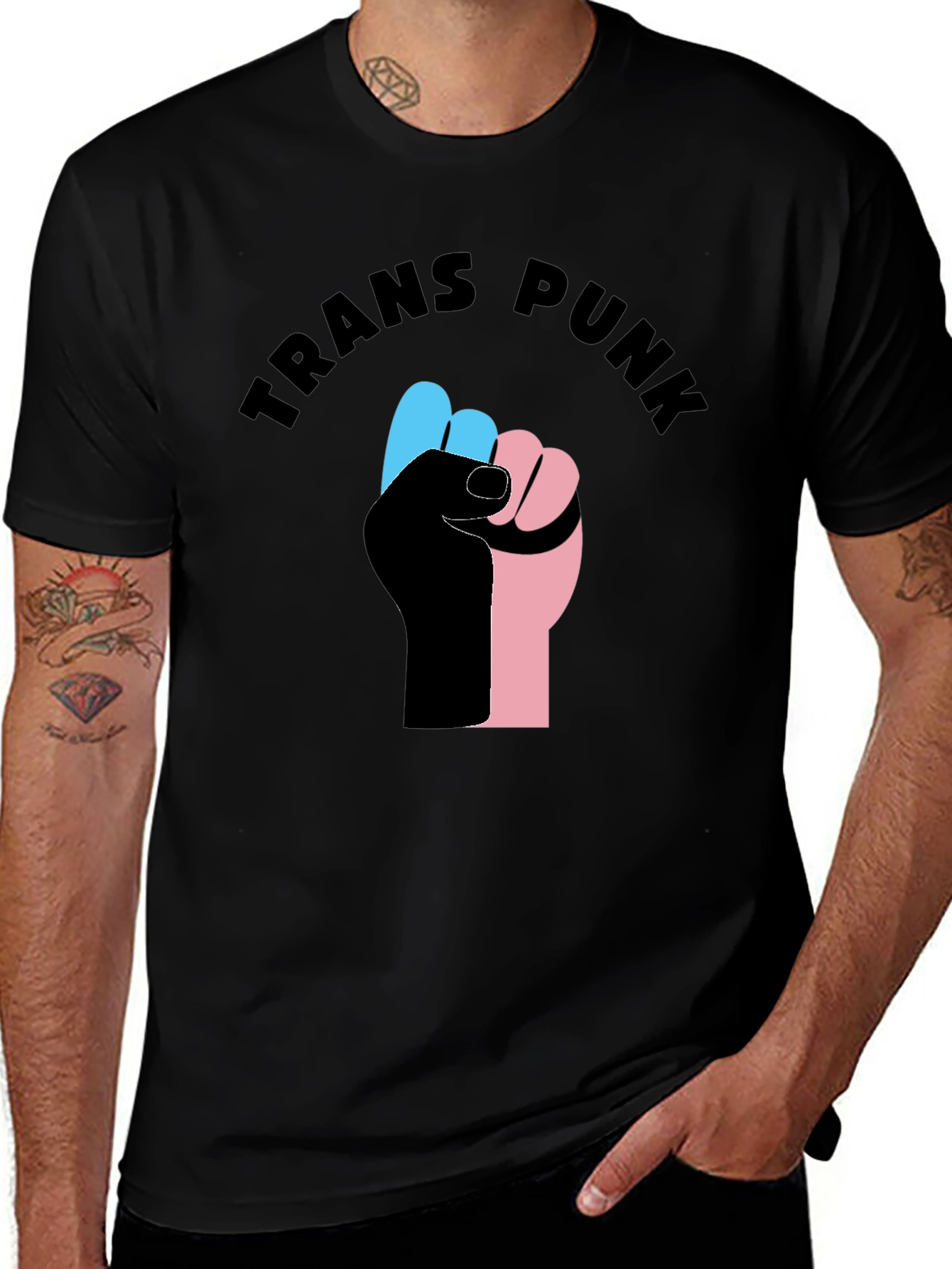 Trans Punk T-Shirt - Black