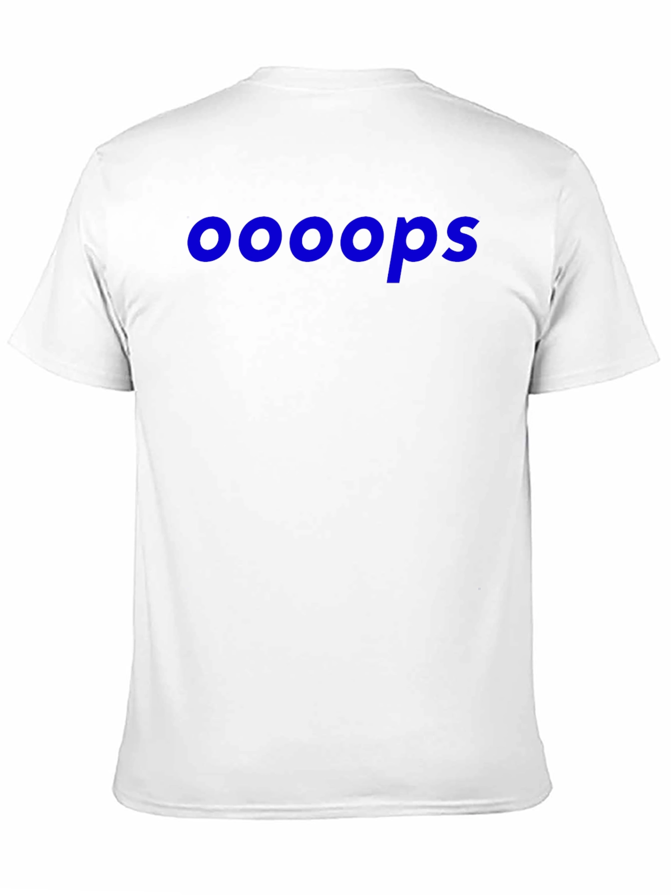 Ooooops Graphic Tee - Black Cotton Blend Casual T-Shirt