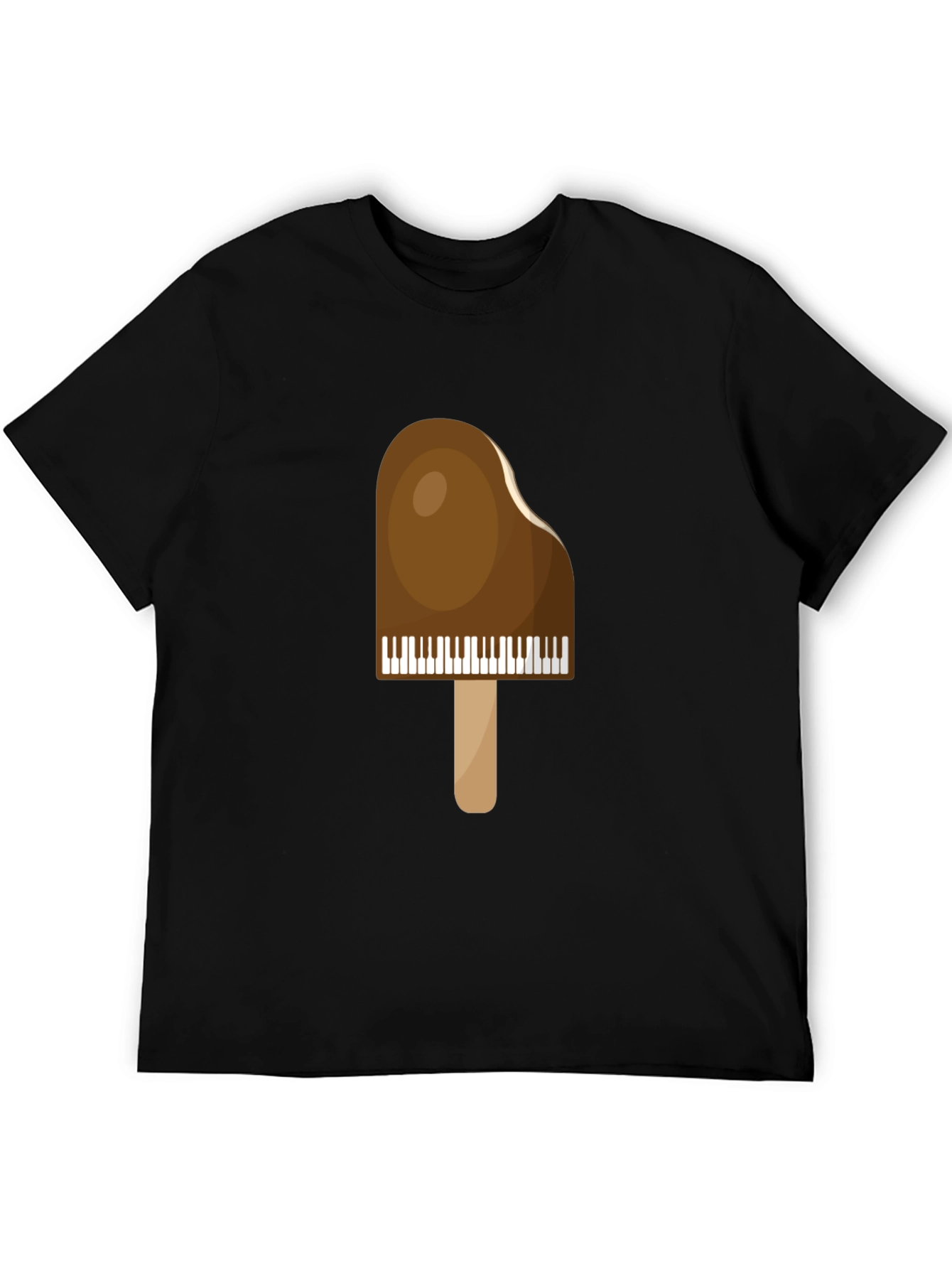 Piano Popsicle Graphic T-Shirt - Novelty Music Tee