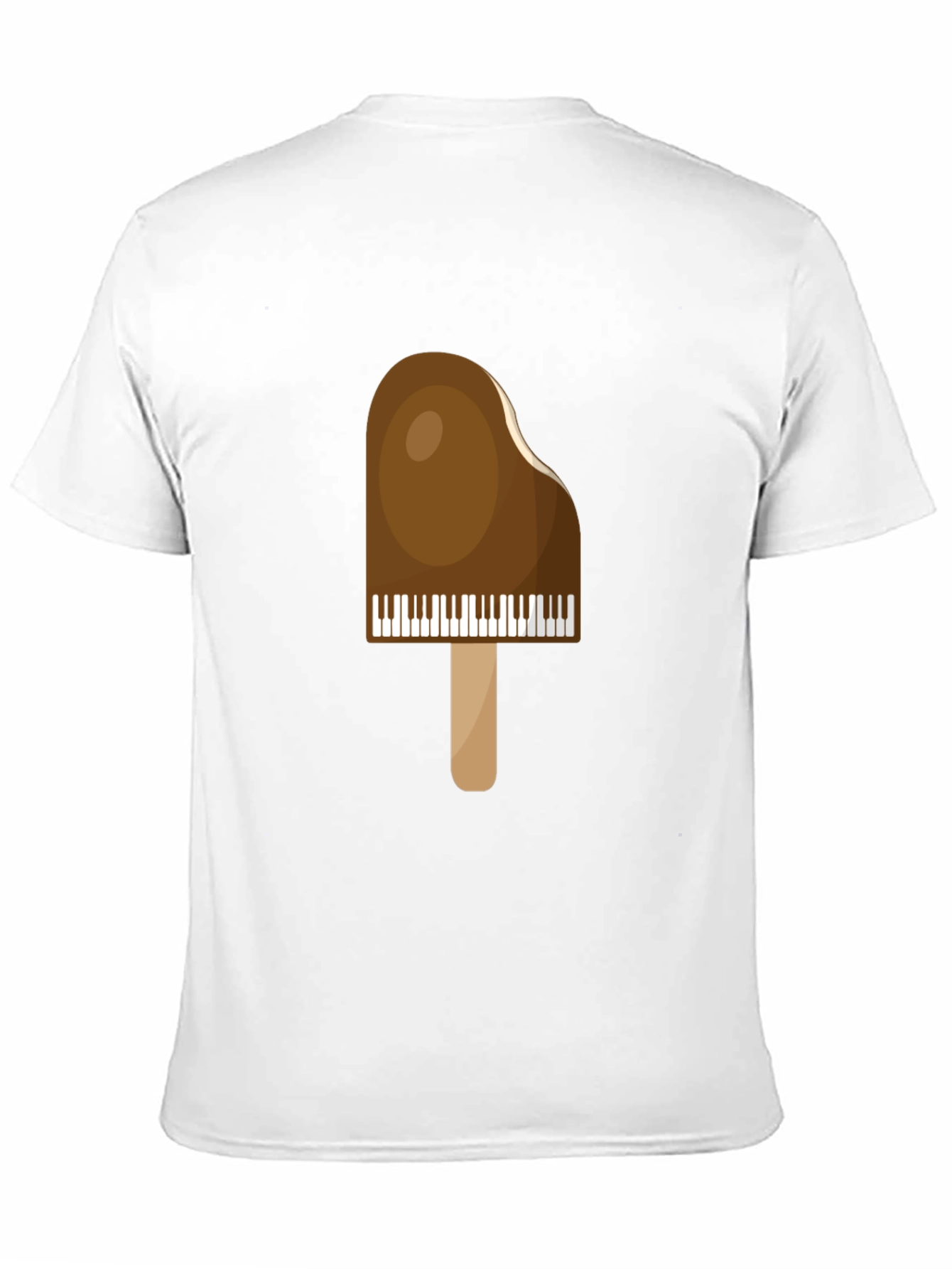 Piano Popsicle Graphic T-Shirt - Novelty Music Tee