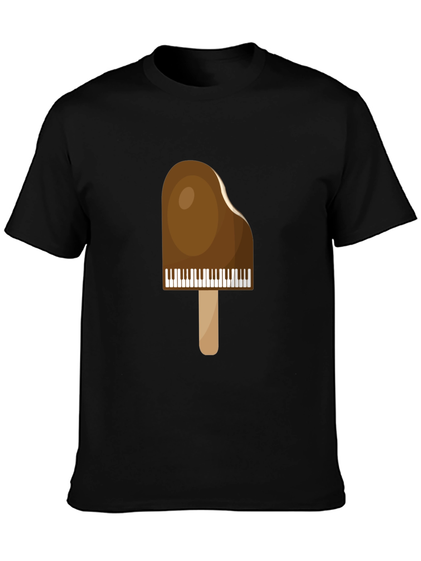 Piano Popsicle Graphic T-Shirt - Novelty Music Tee