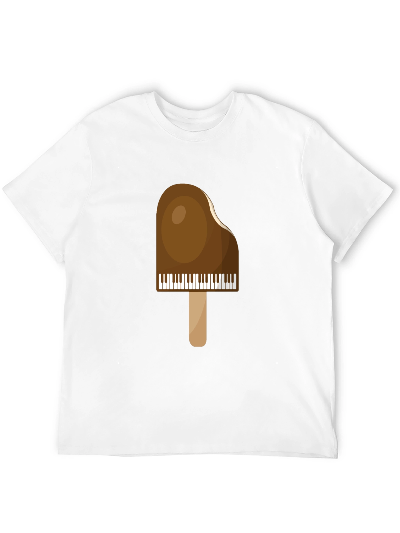 Piano Popsicle Graphic T-Shirt - Novelty Music Tee