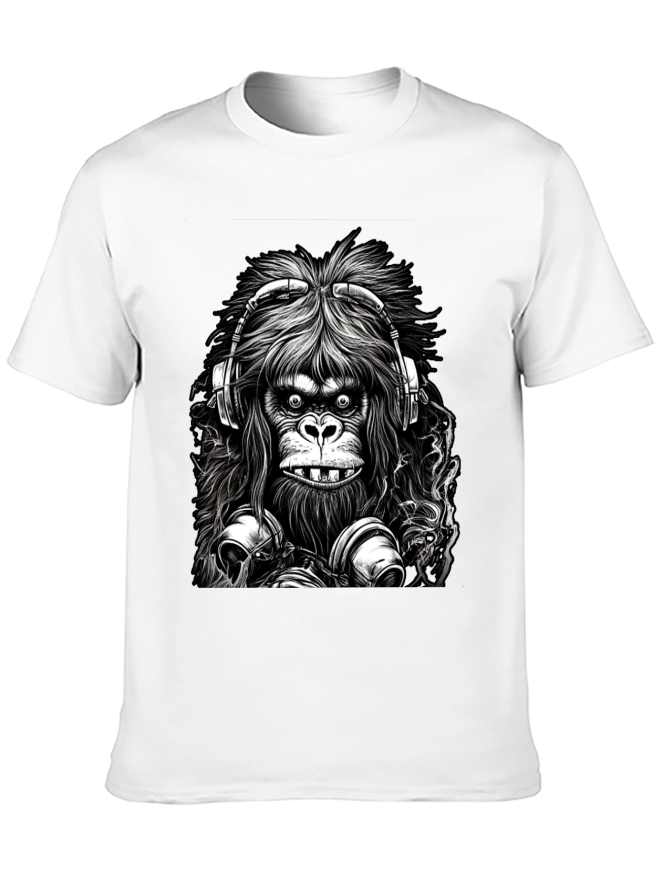 Cool Gorilla DJ Graphic Tee - Black