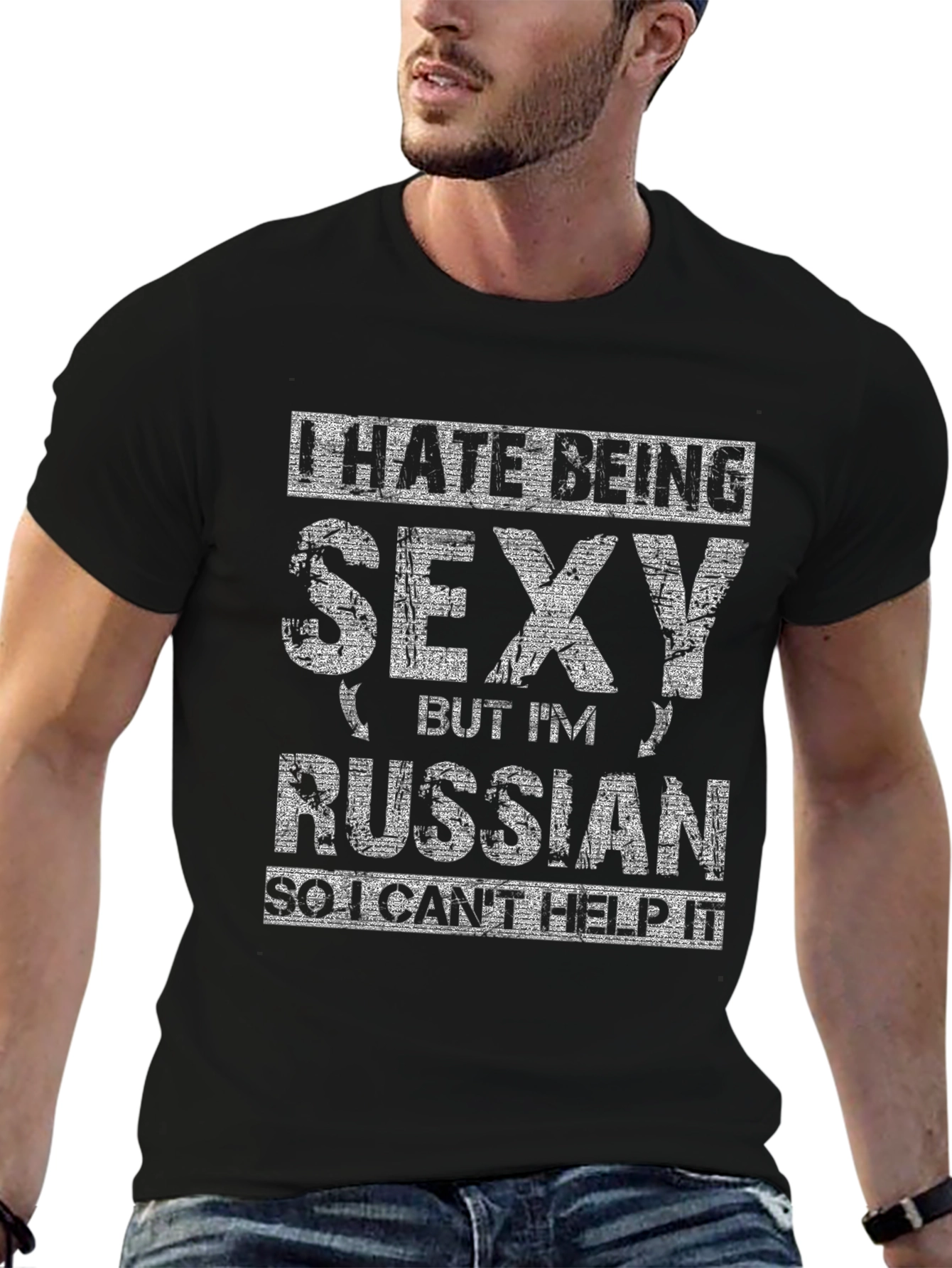 Funny Russian Sexy Humor Graphic Tee T-Shirt