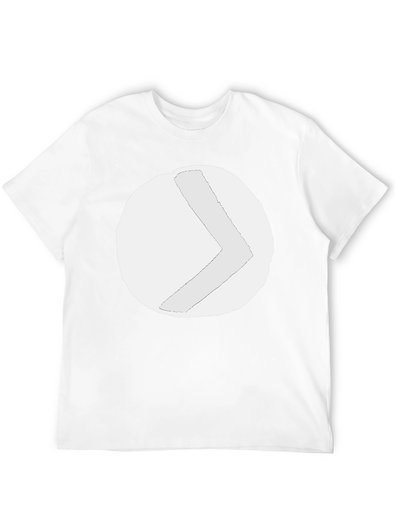 Abstract Graphic Print Black Tee