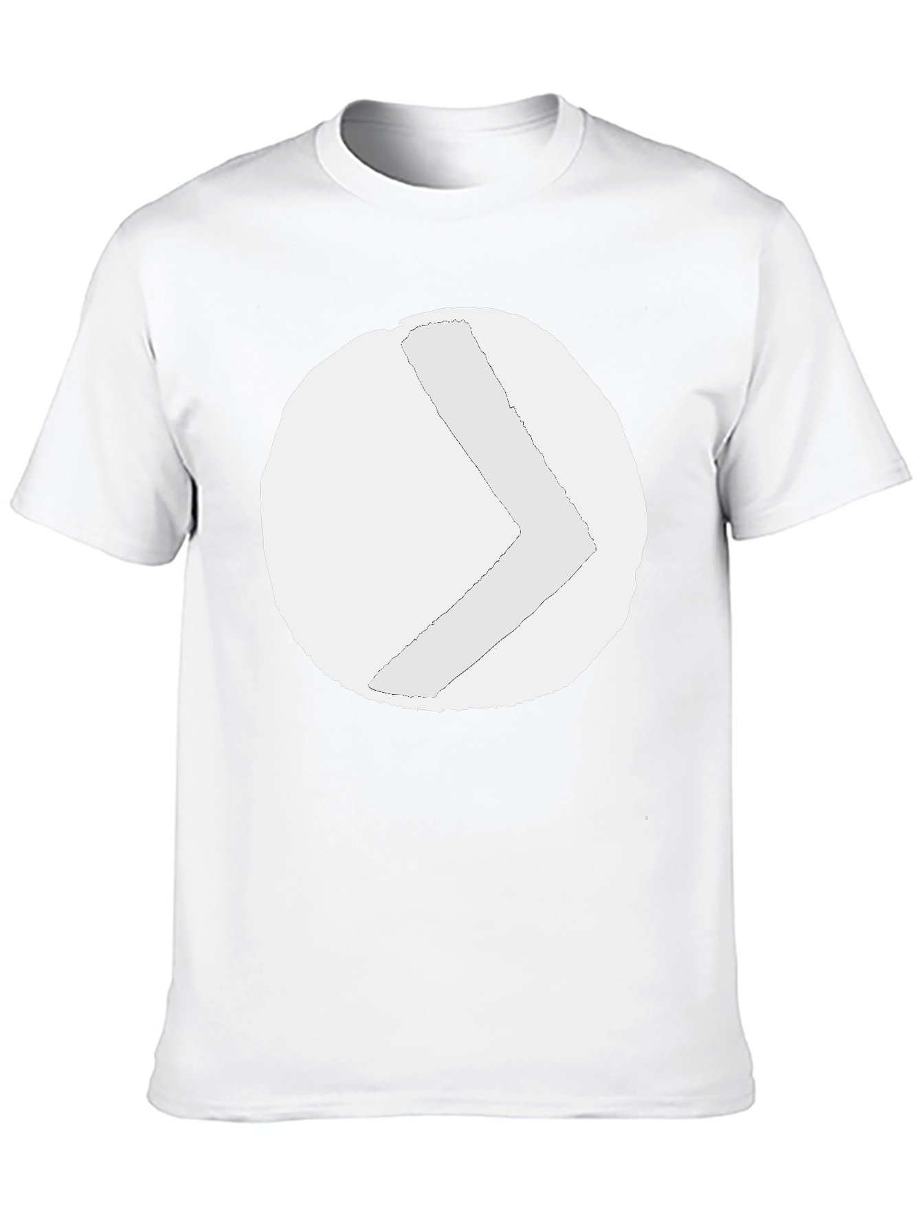 Abstract Graphic Print Black Tee