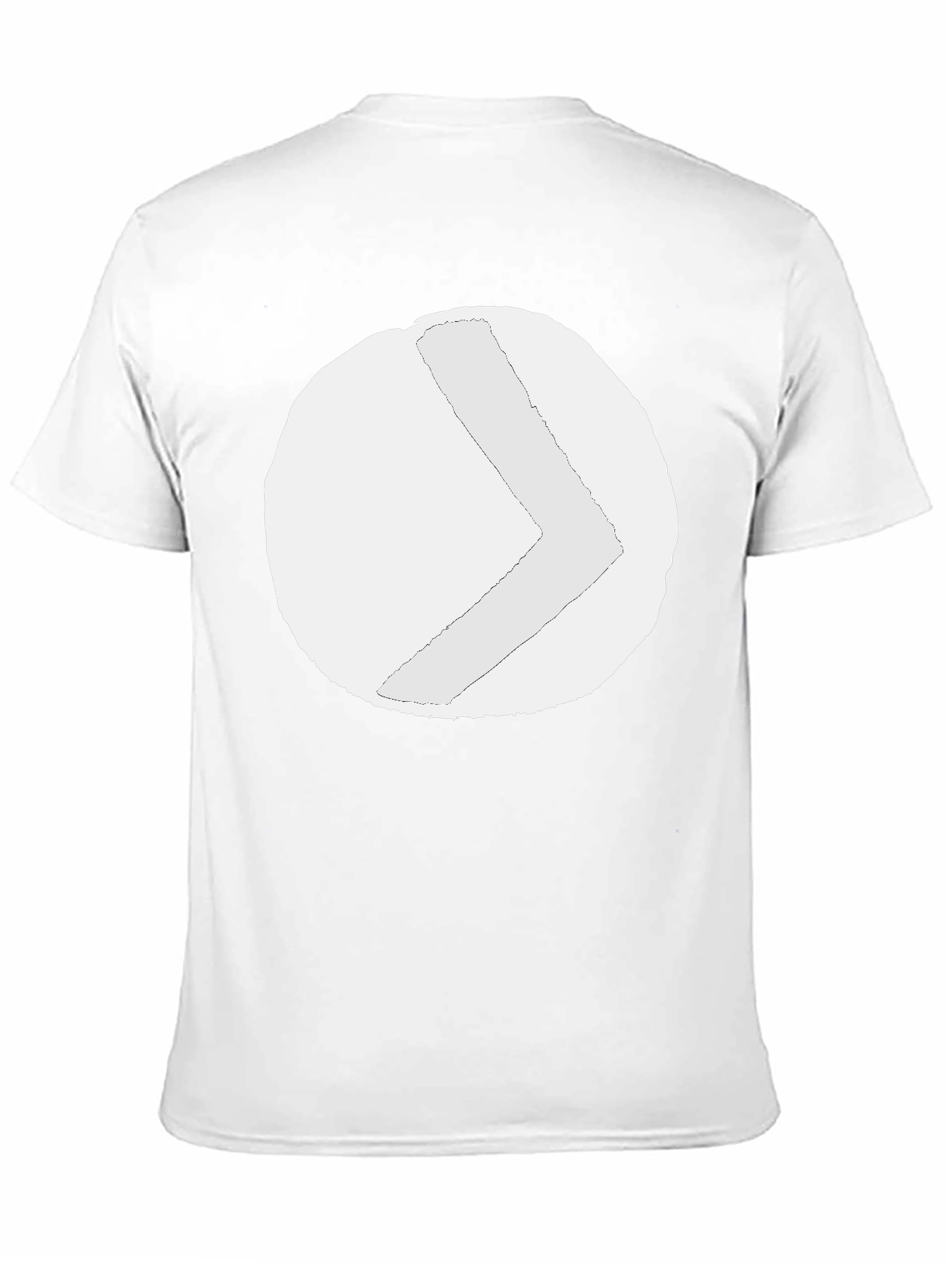 Abstract Graphic Print Black Tee