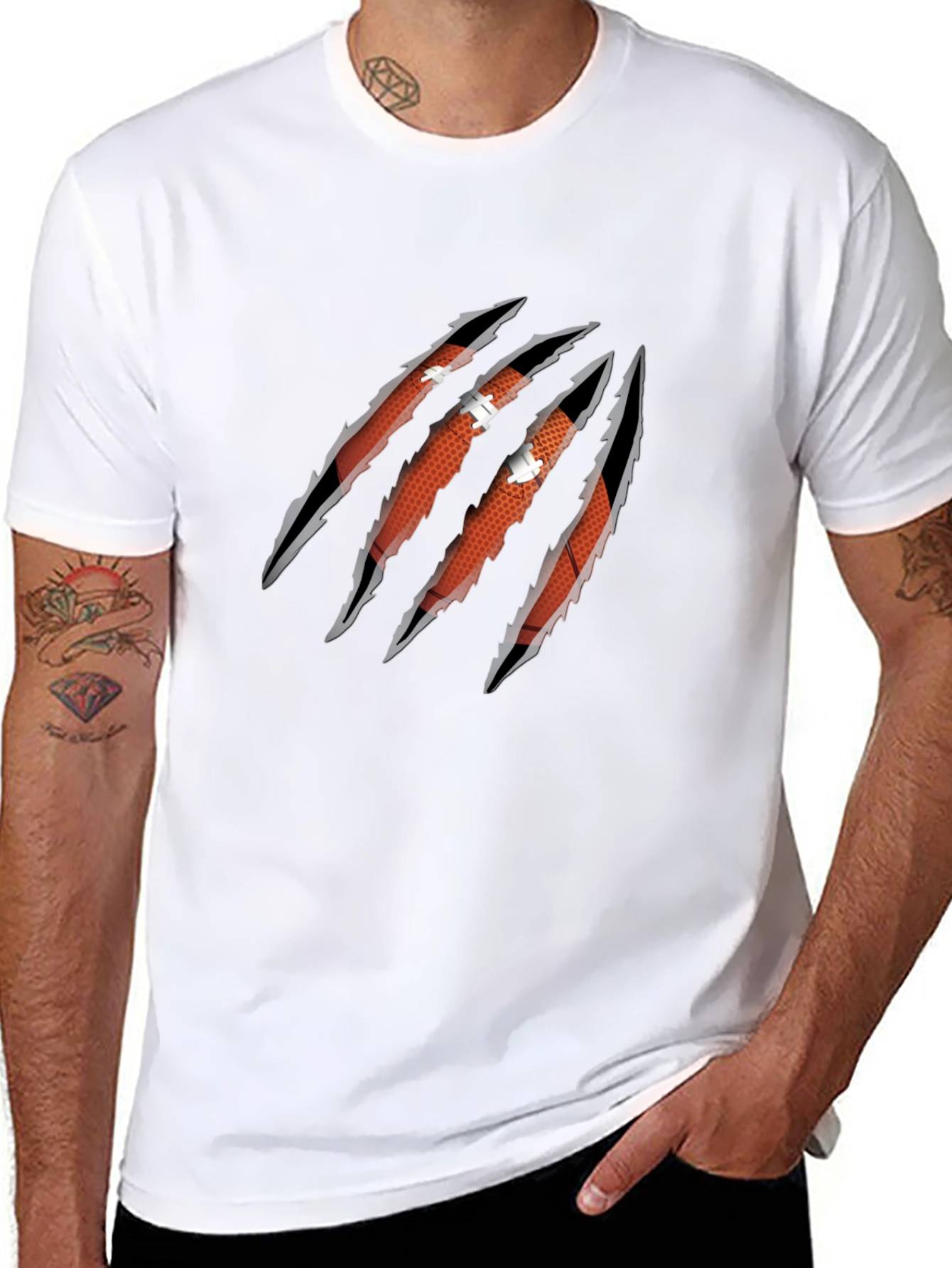 Claw Football Graphic Tee - Black