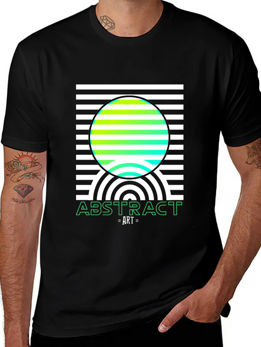 Abstract Art T-Shirt - Modern Geometric Design