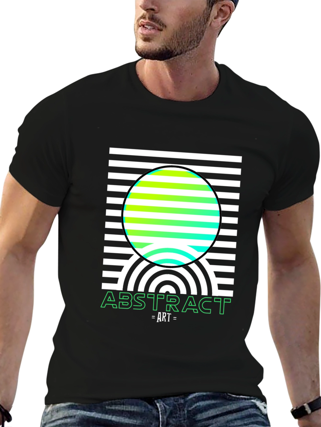 Abstract Art T-Shirt - Modern Geometric Design