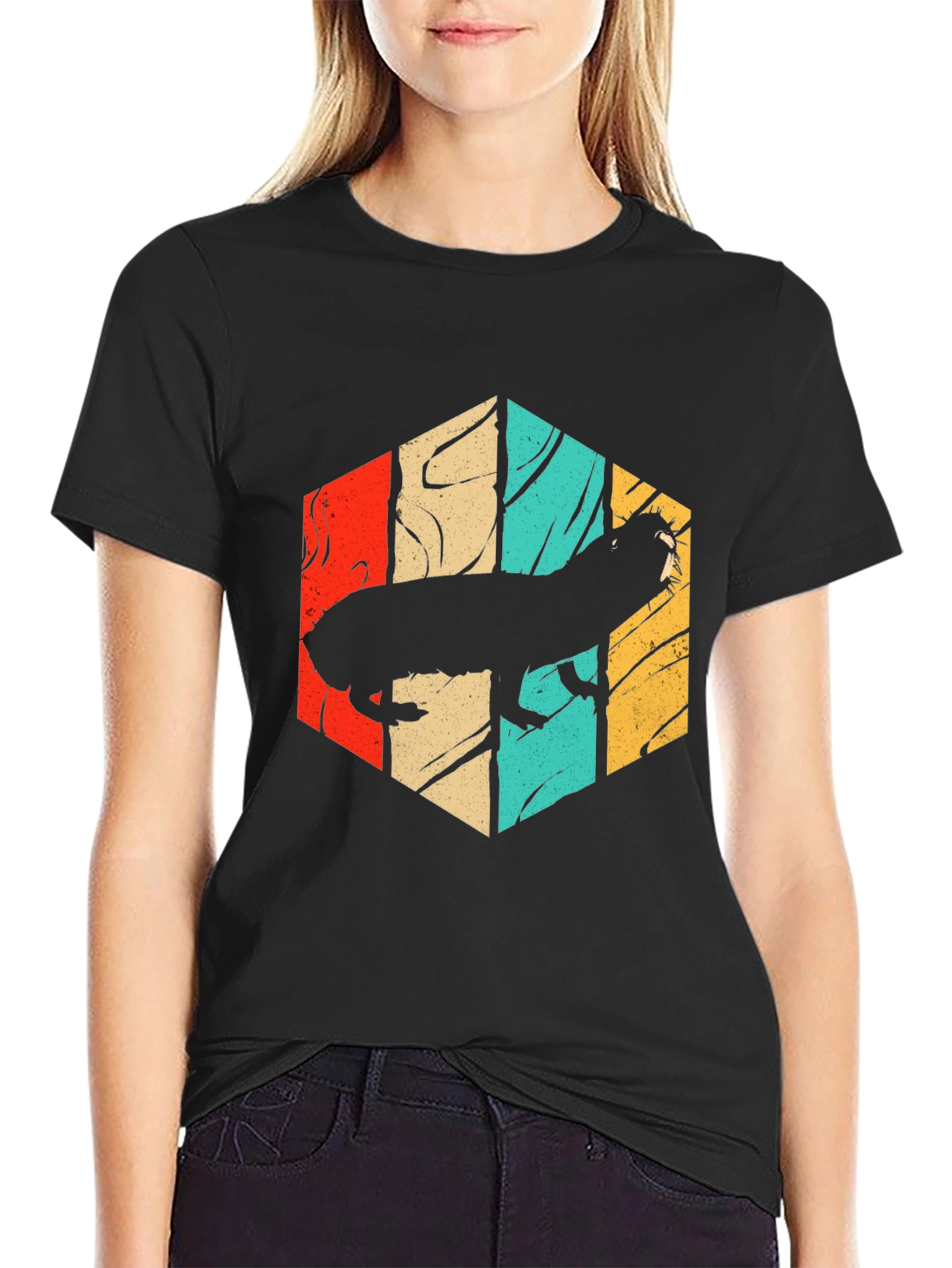 Retro Llama Silhouette Tee