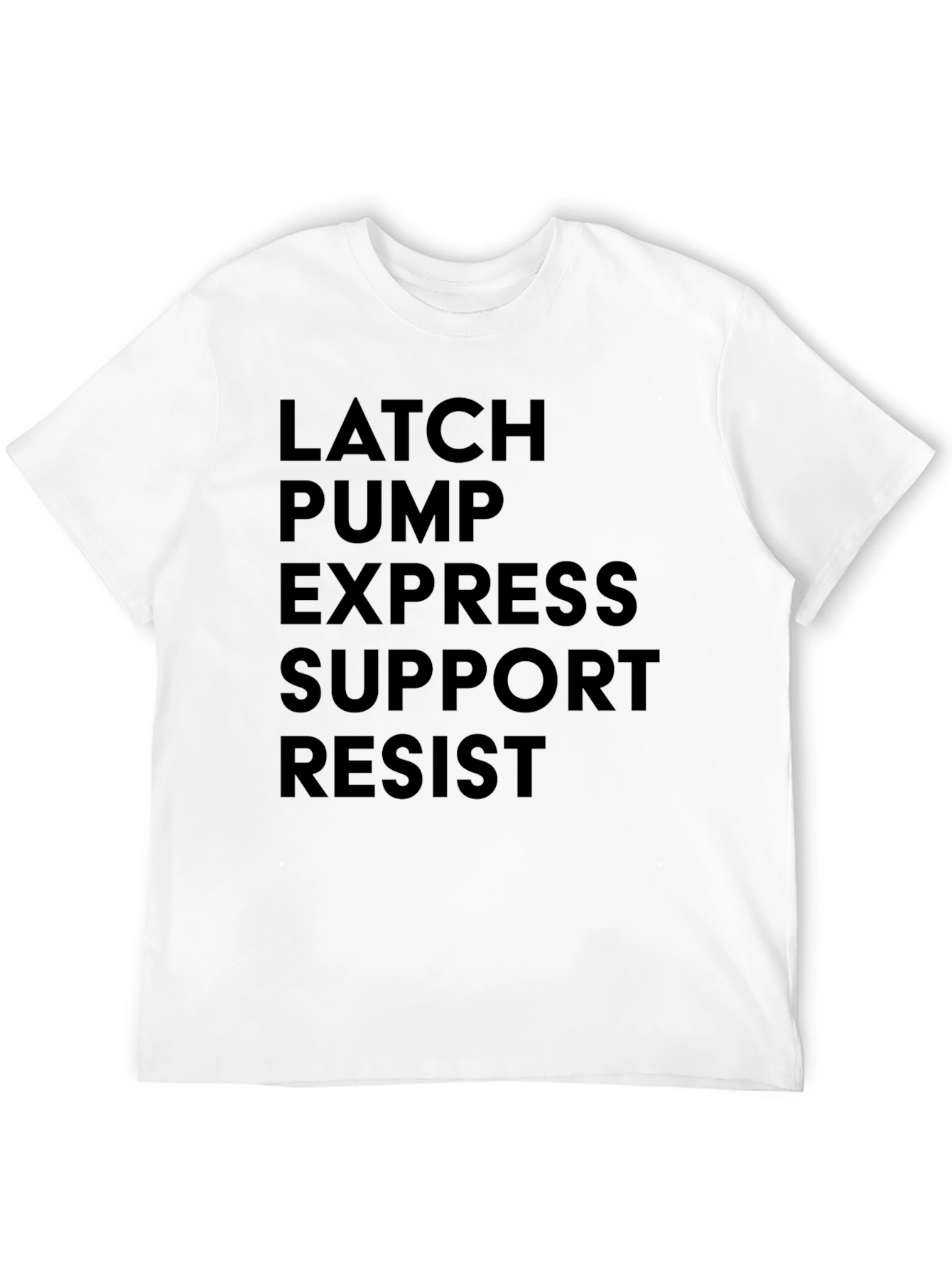 Latch Pump Express Support Resist Black Tee