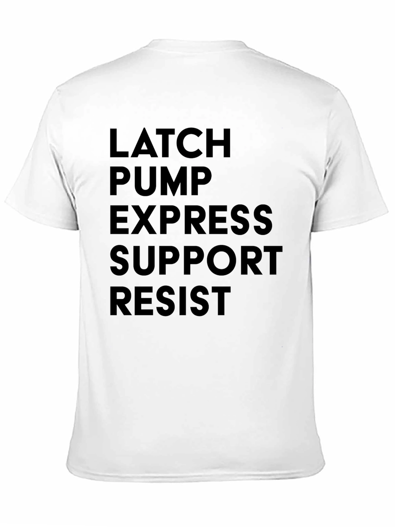 Latch Pump Express Support Resist Black Tee