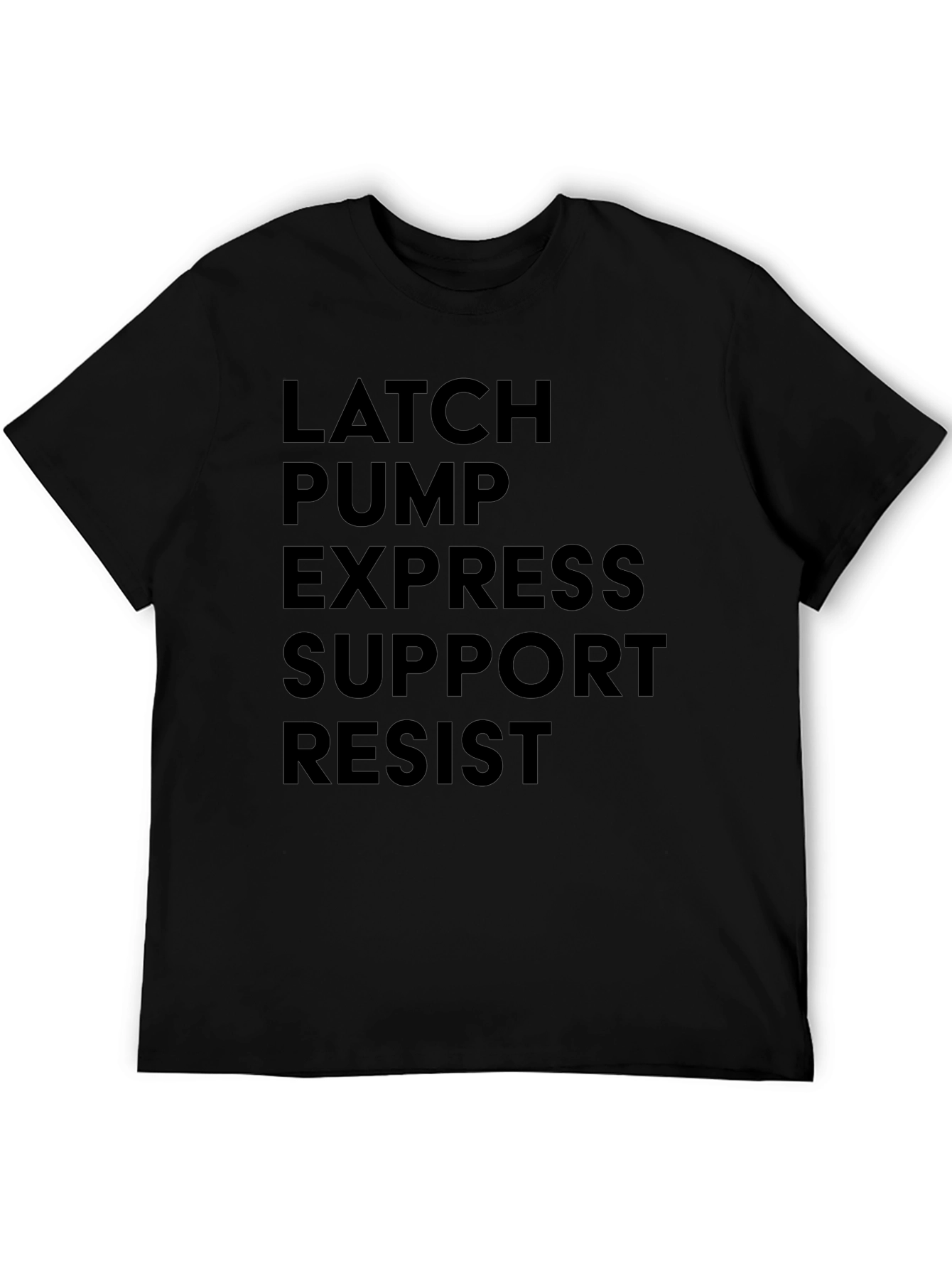 Latch Pump Express Support Resist Black Tee
