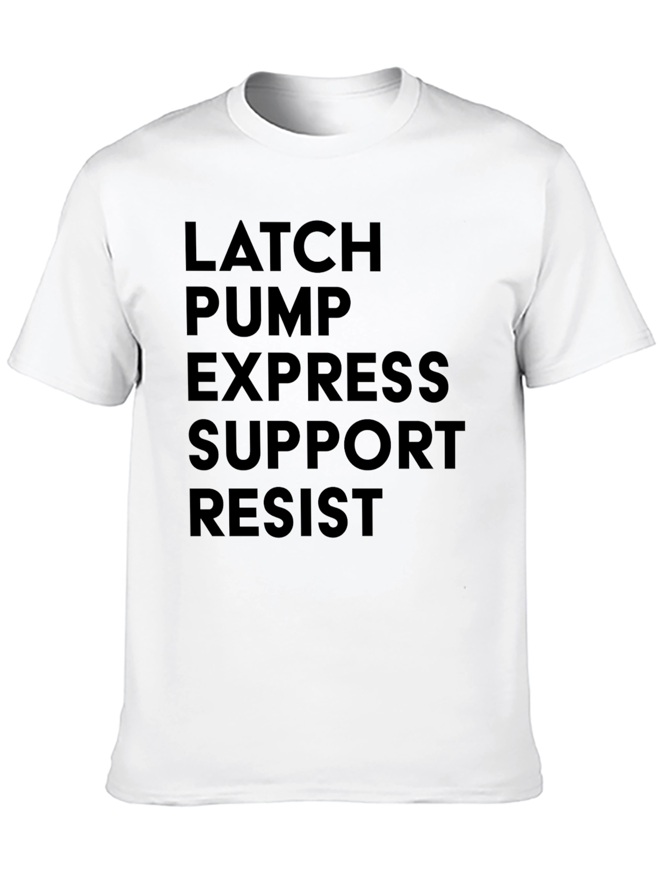 Latch Pump Express Support Resist Black Tee