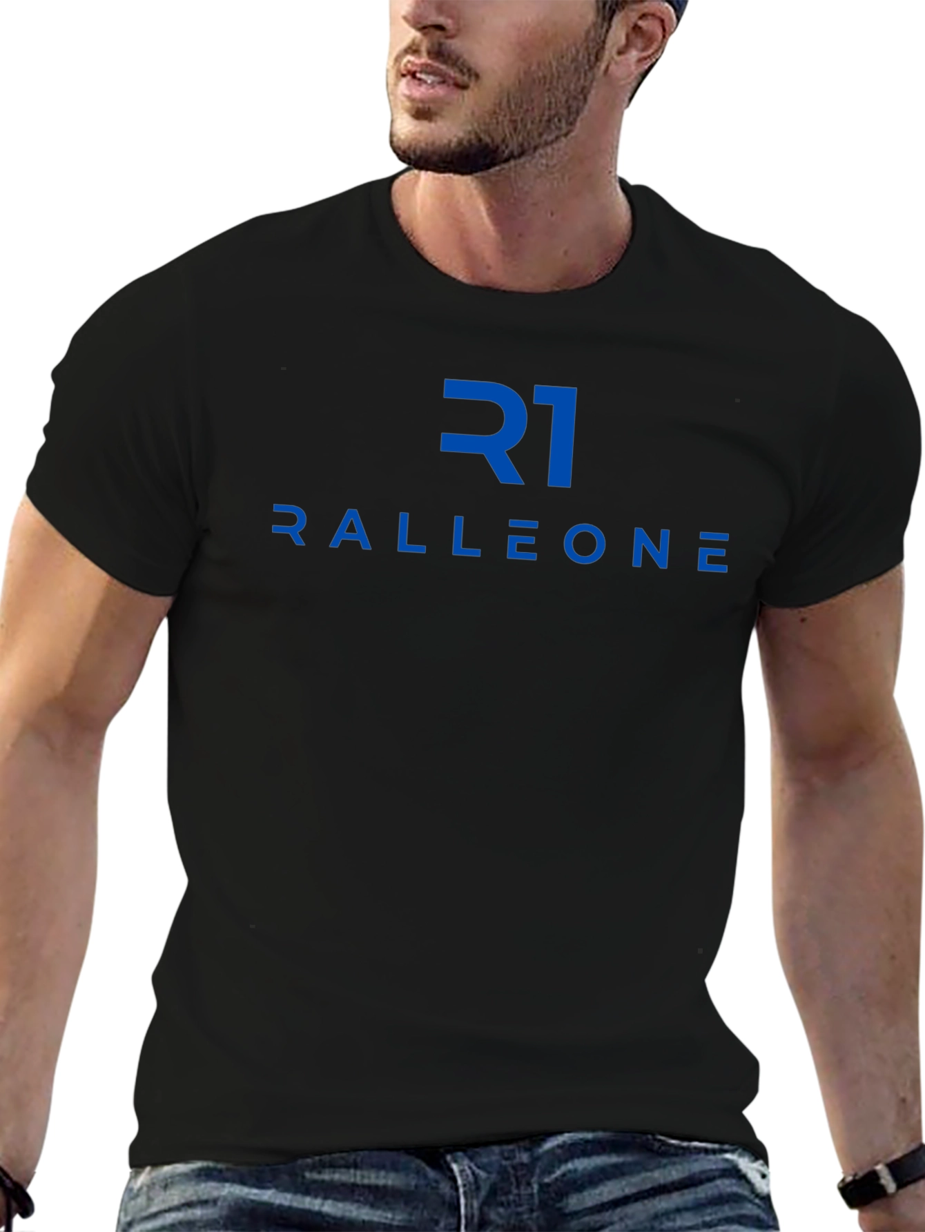 Ralleone R1 Black Graphic Tee
