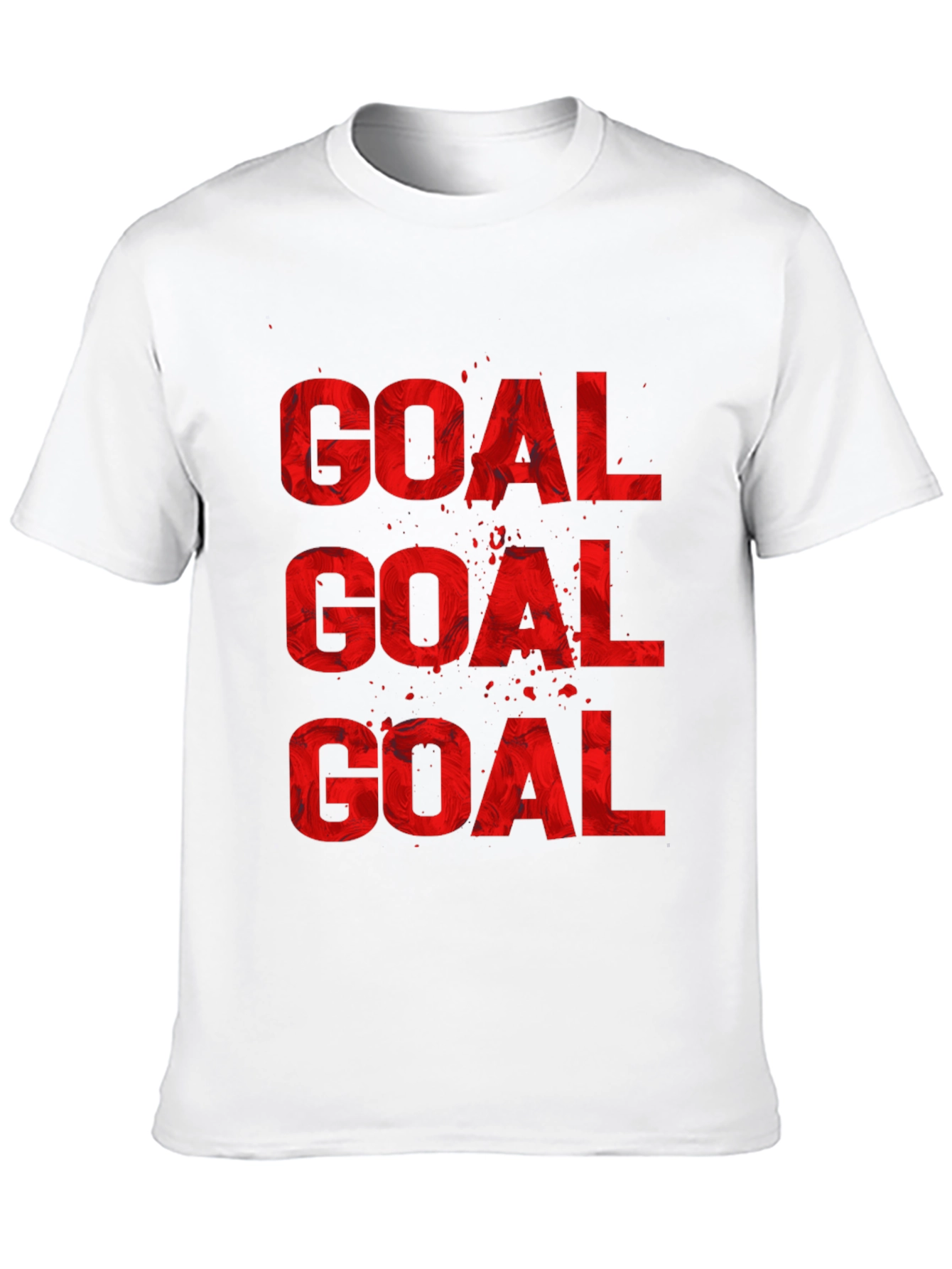 Goal Graphic Print Crew Neck T-Shirt