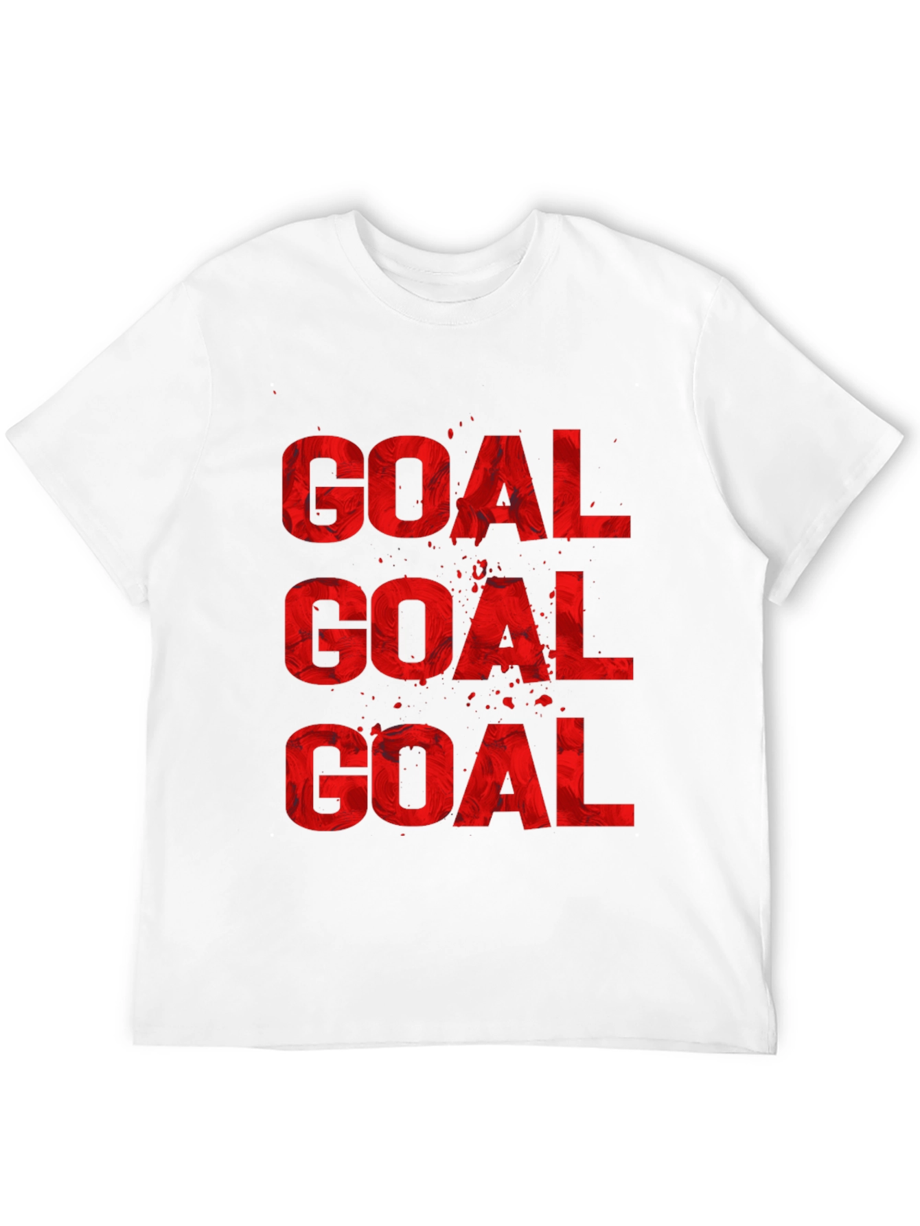 Goal Graphic Print Crew Neck T-Shirt