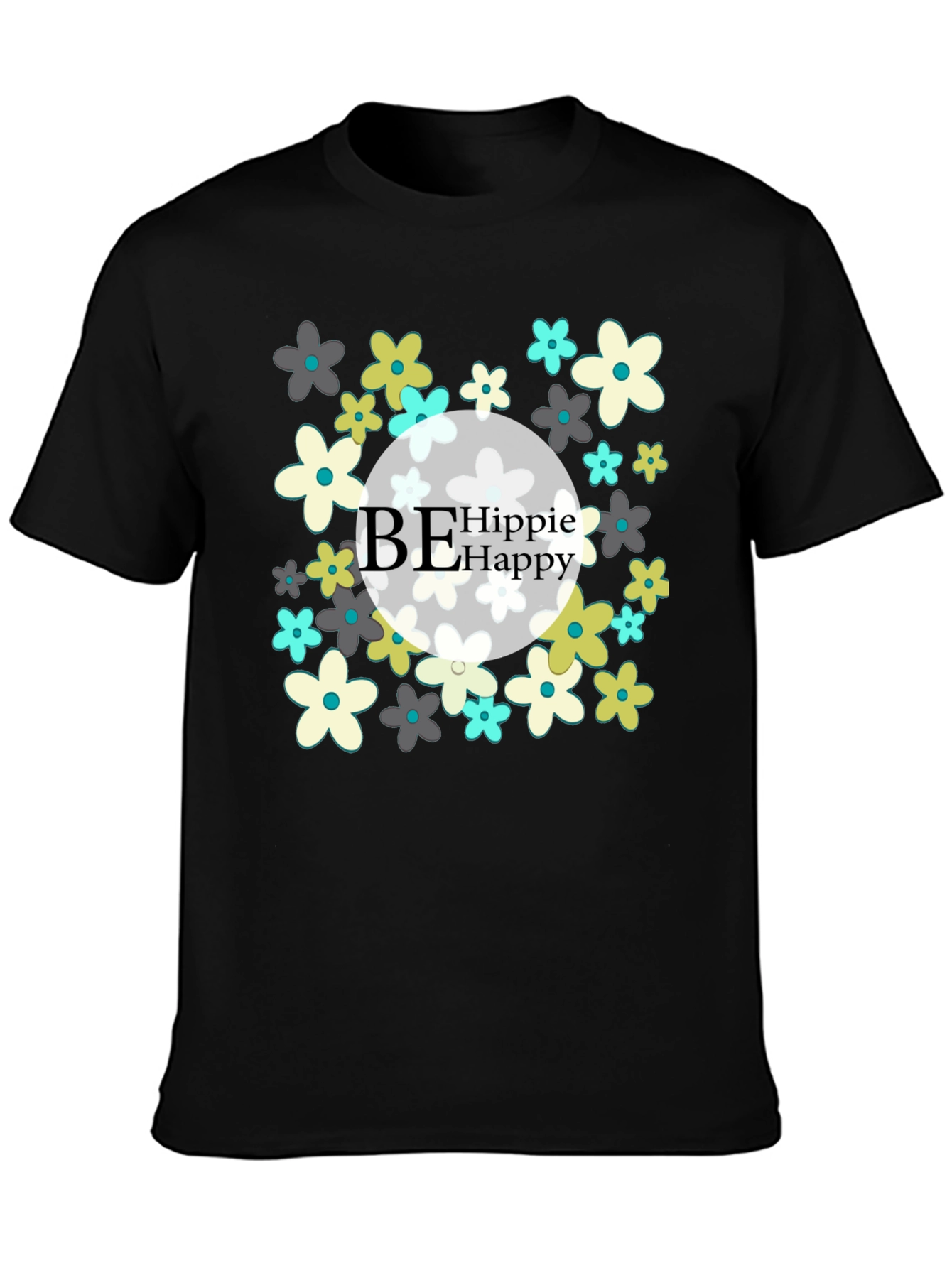 Be Hippie Happy Graphic Tee