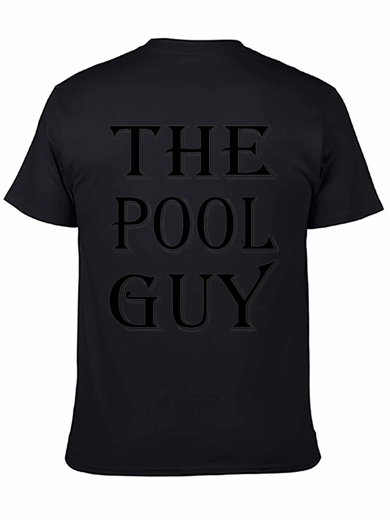 The Pool Guy T-Shirt - Black Graphic Tee
