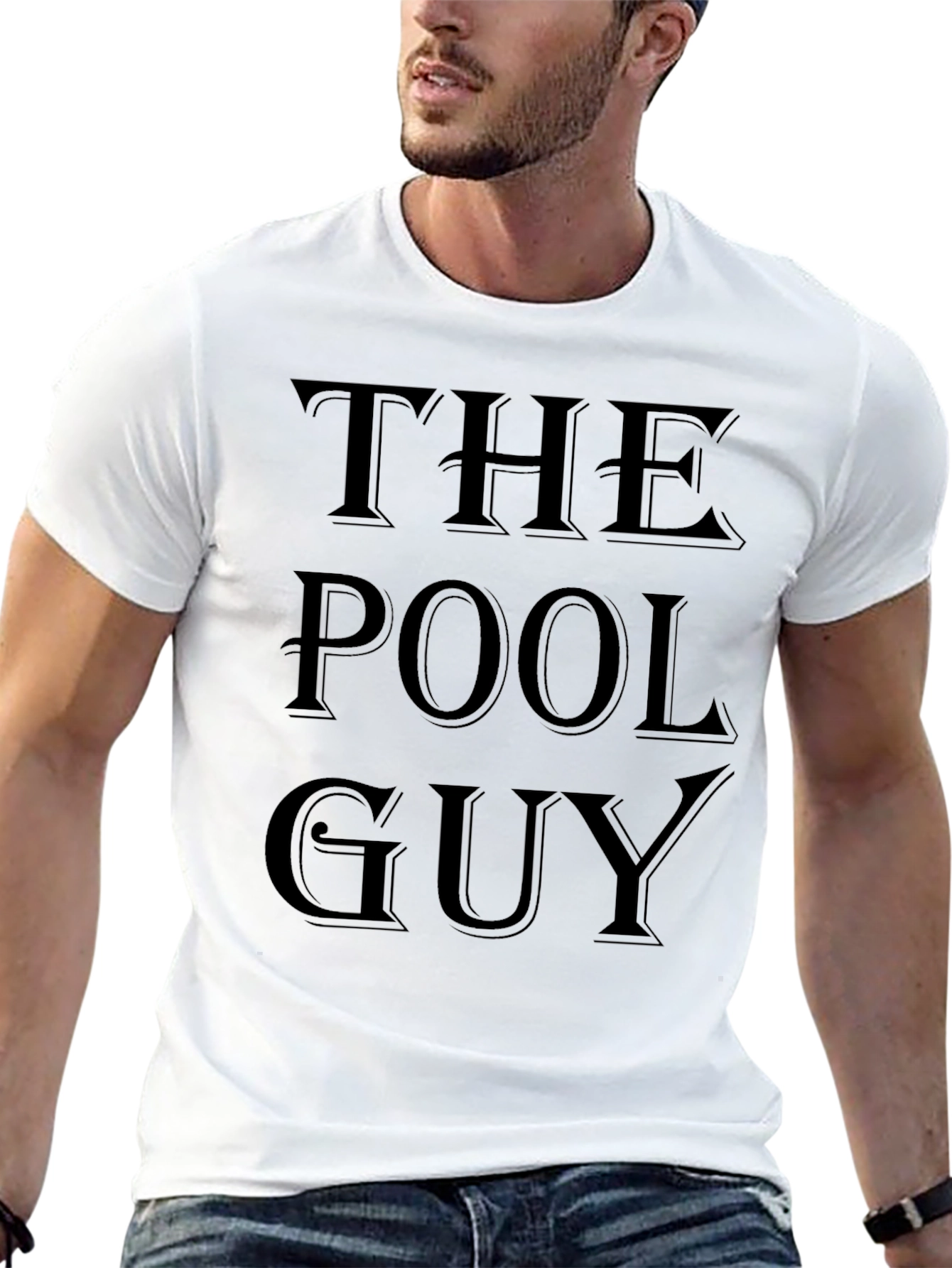 The Pool Guy T-Shirt - Black Graphic Tee