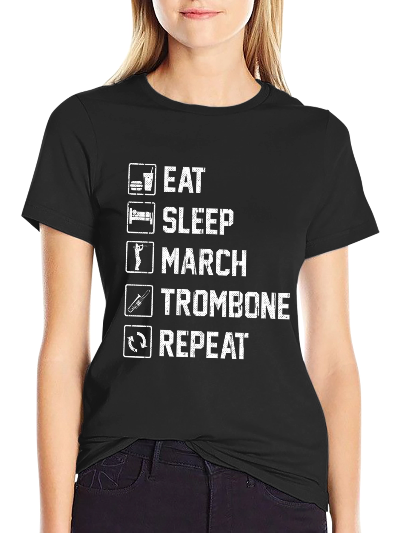 Eat Sleep March Trombone Repeat T-Shirt