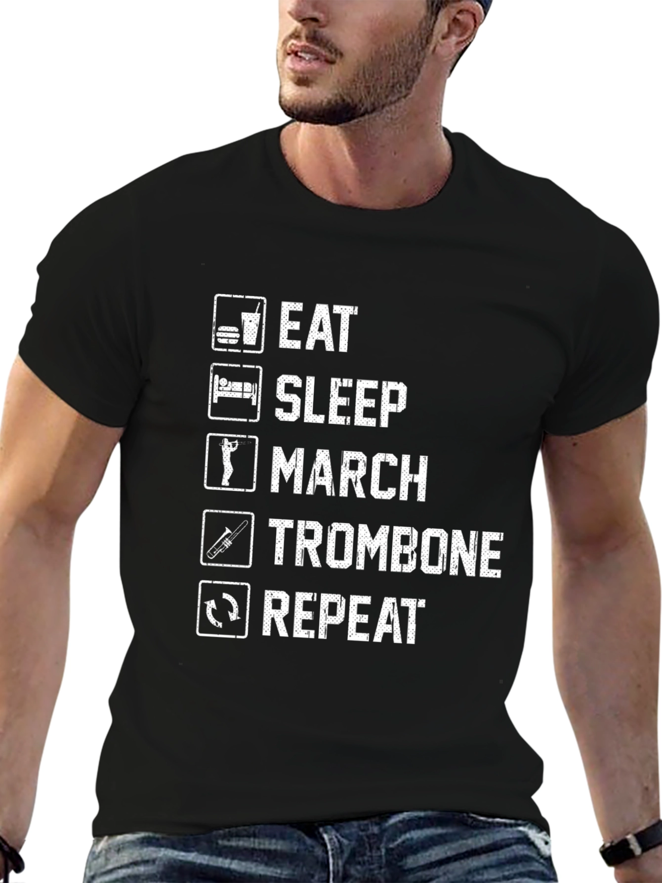 Eat Sleep March Trombone Repeat T-Shirt