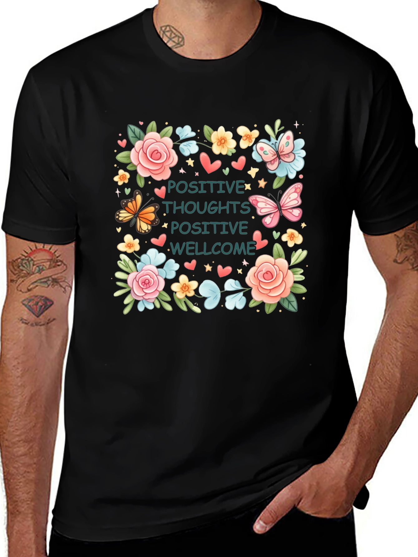 Positive Thoughts Graphic T-Shirt
