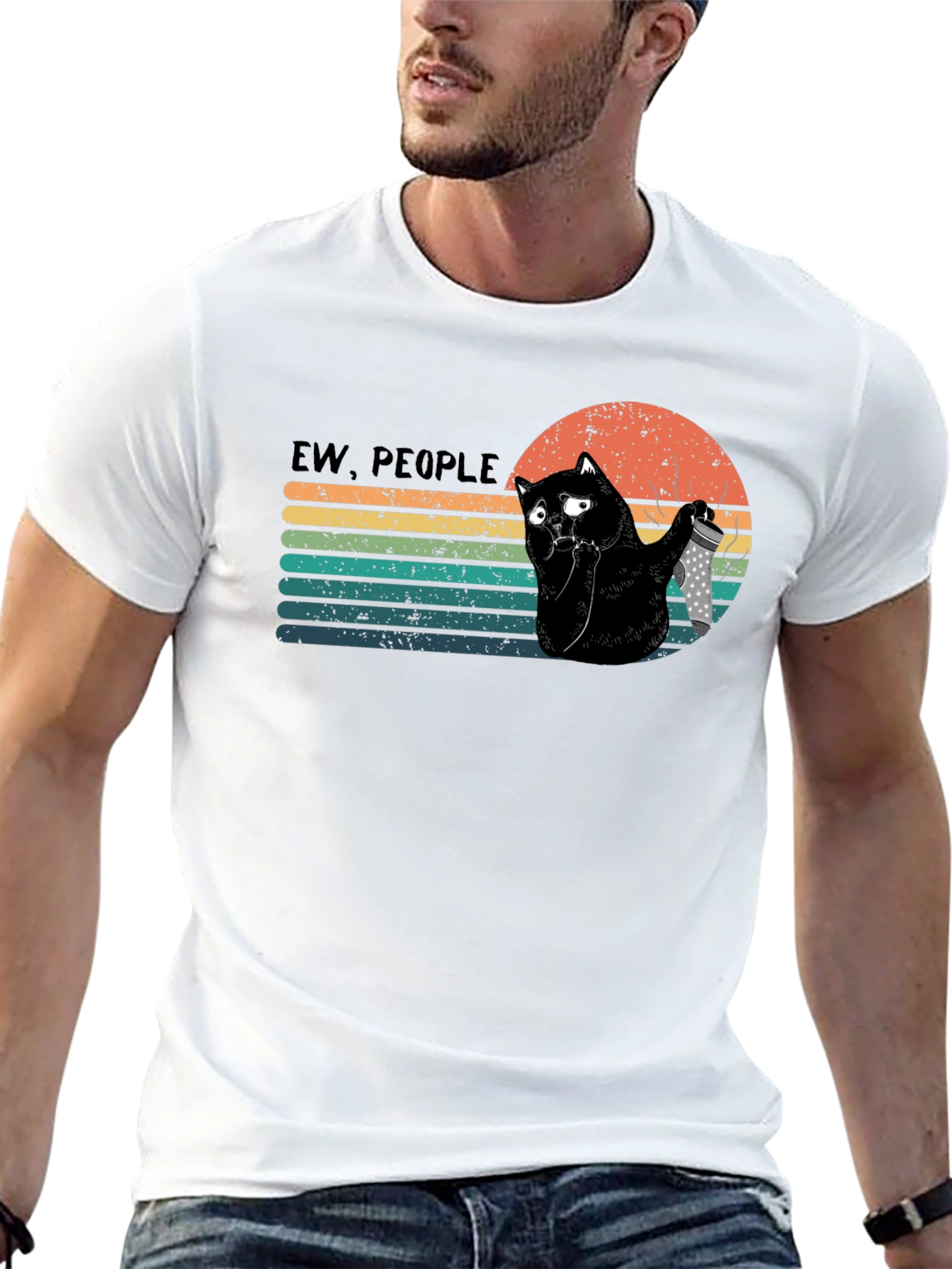 Ew People Cat T-Shirt - Funny Graphic Tee