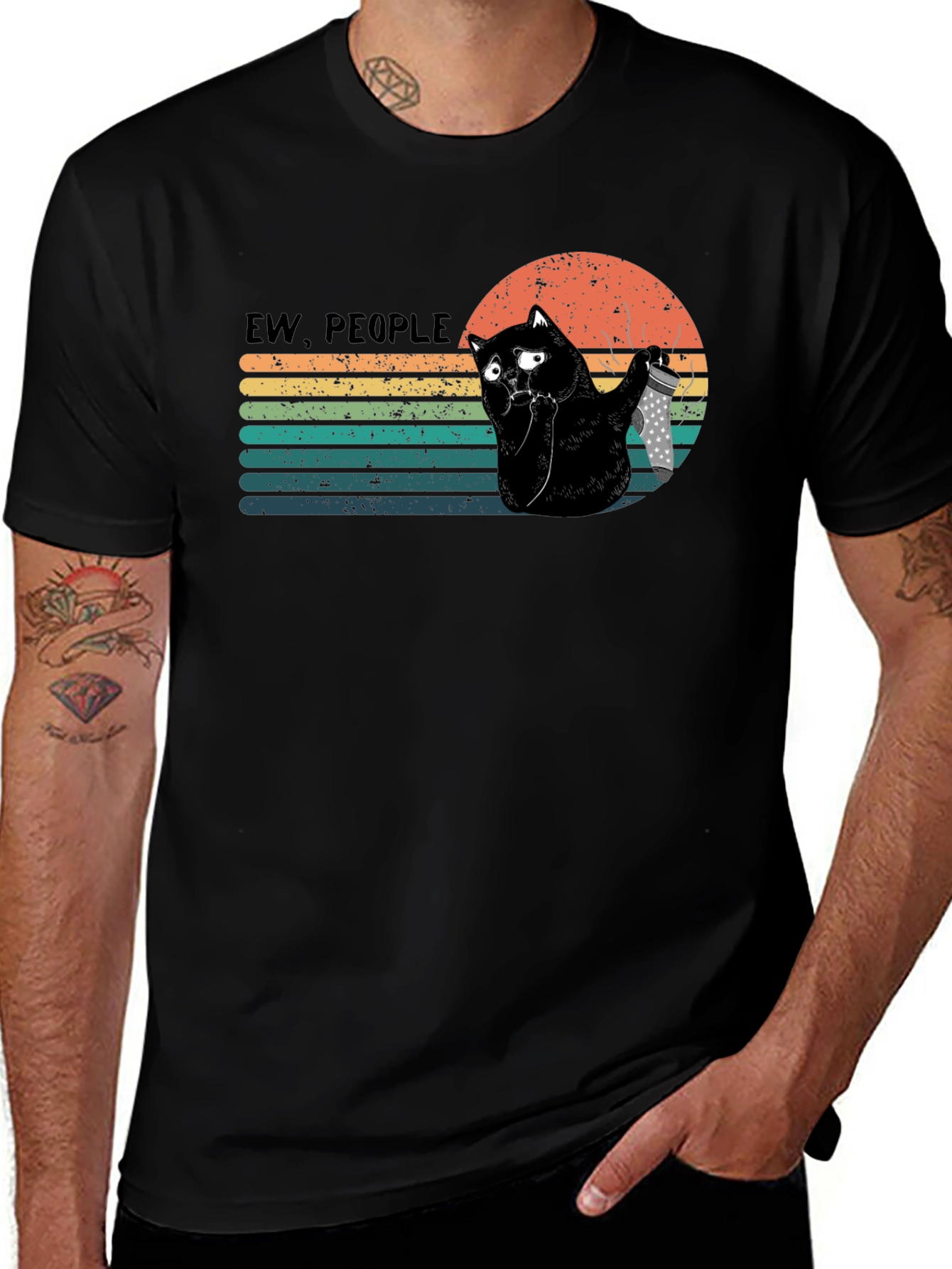 Ew People Cat T-Shirt - Funny Graphic Tee