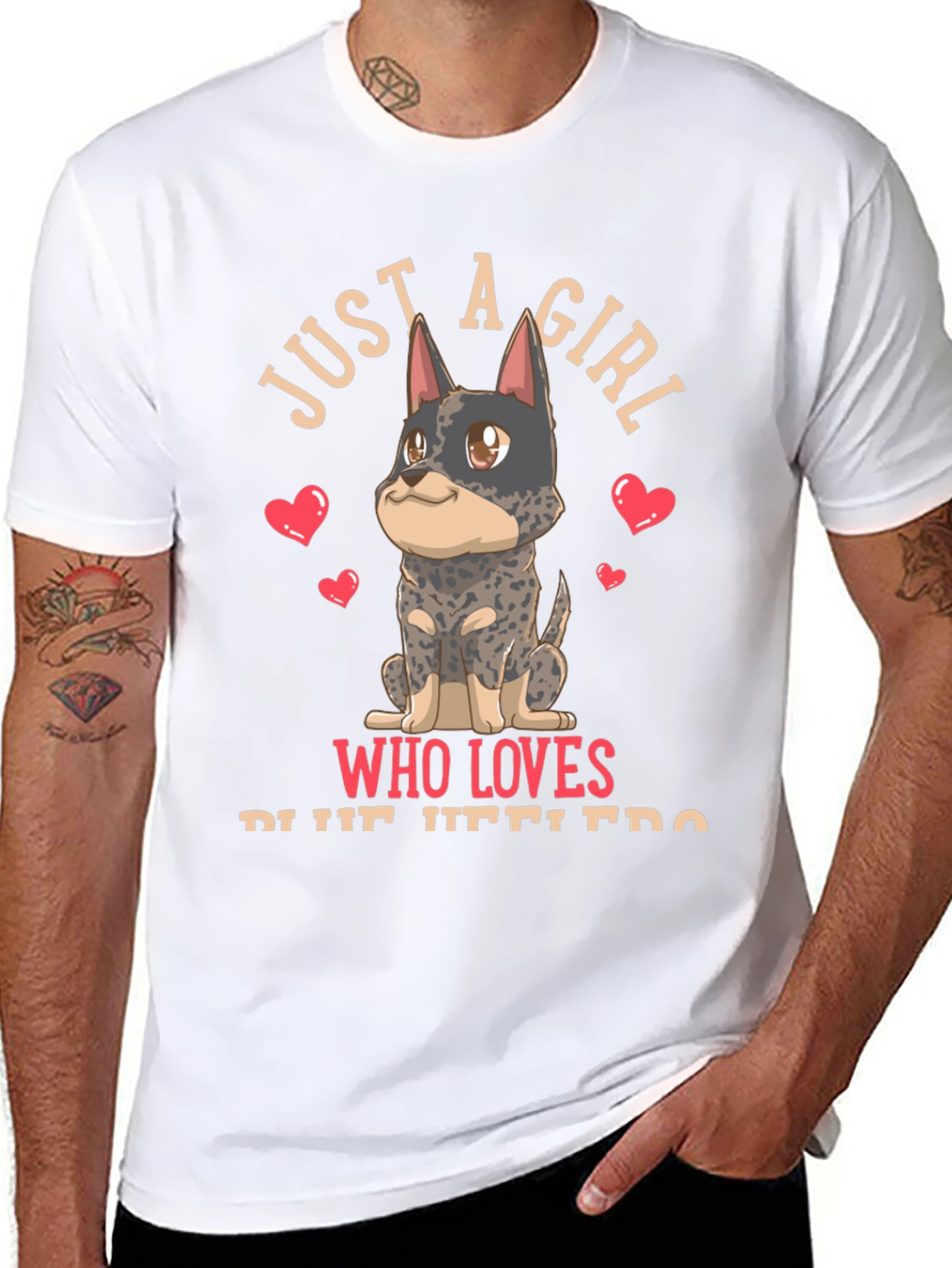Girl Who Loves Blue Heelers T-Shirt