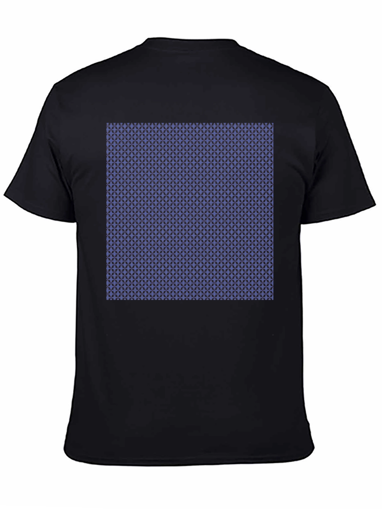 Stylish Geometric Print Tee - Modern Black T-Shirt