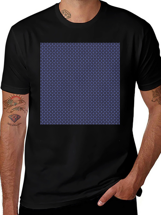 Stylish Geometric Print Tee - Modern Black T-Shirt