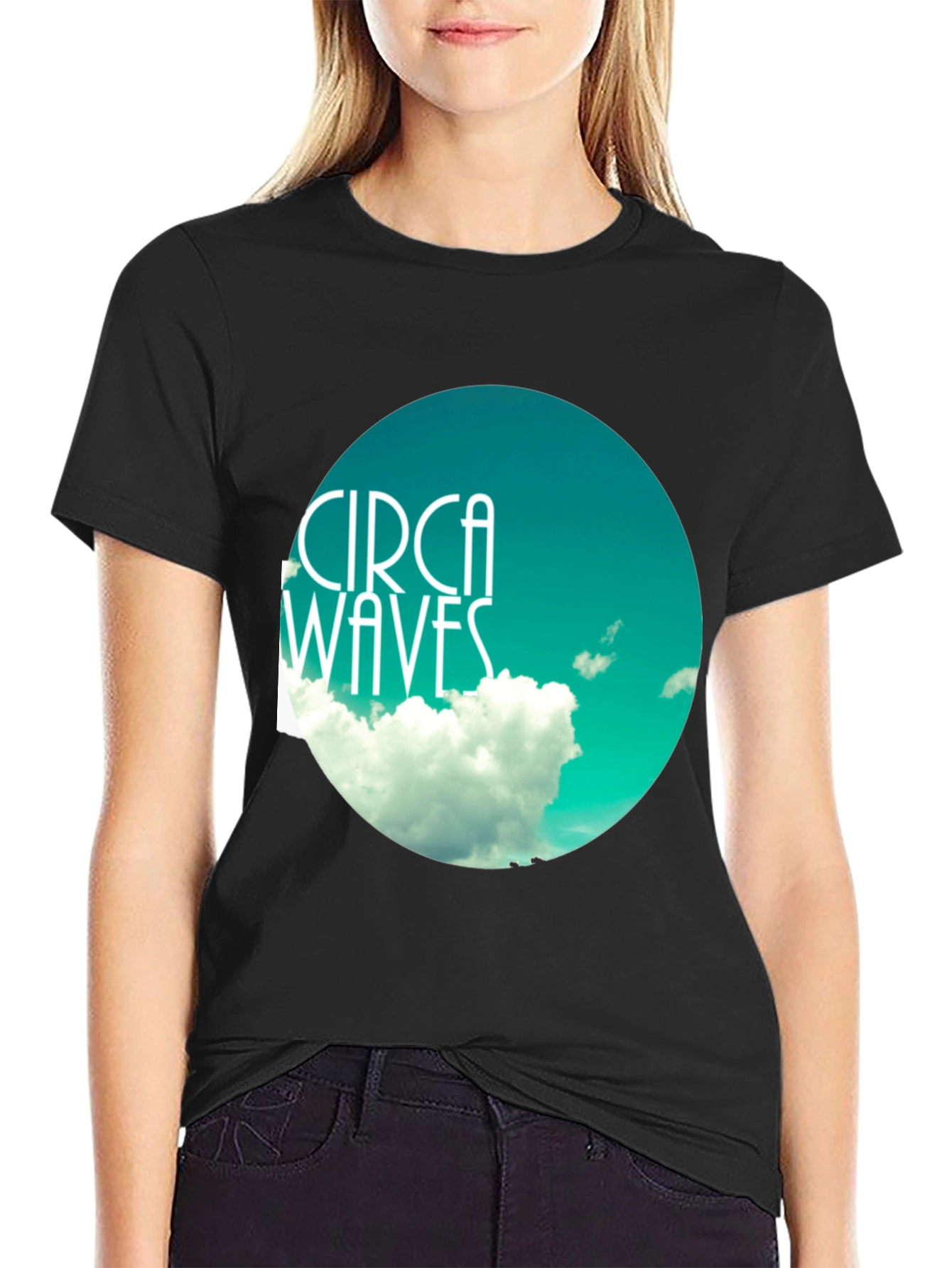 Circa Waves Graphic Print Black T-Shirt