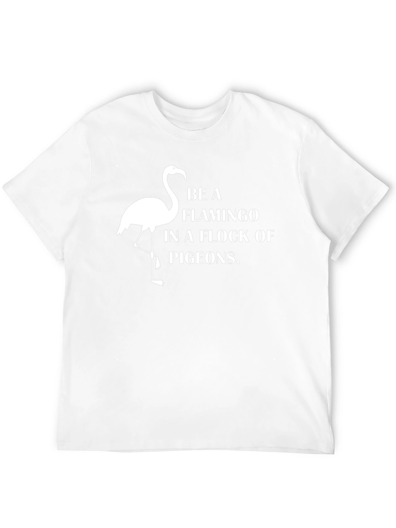 Be a Flamingo T-Shirt - Black Cotton Graphic Tee