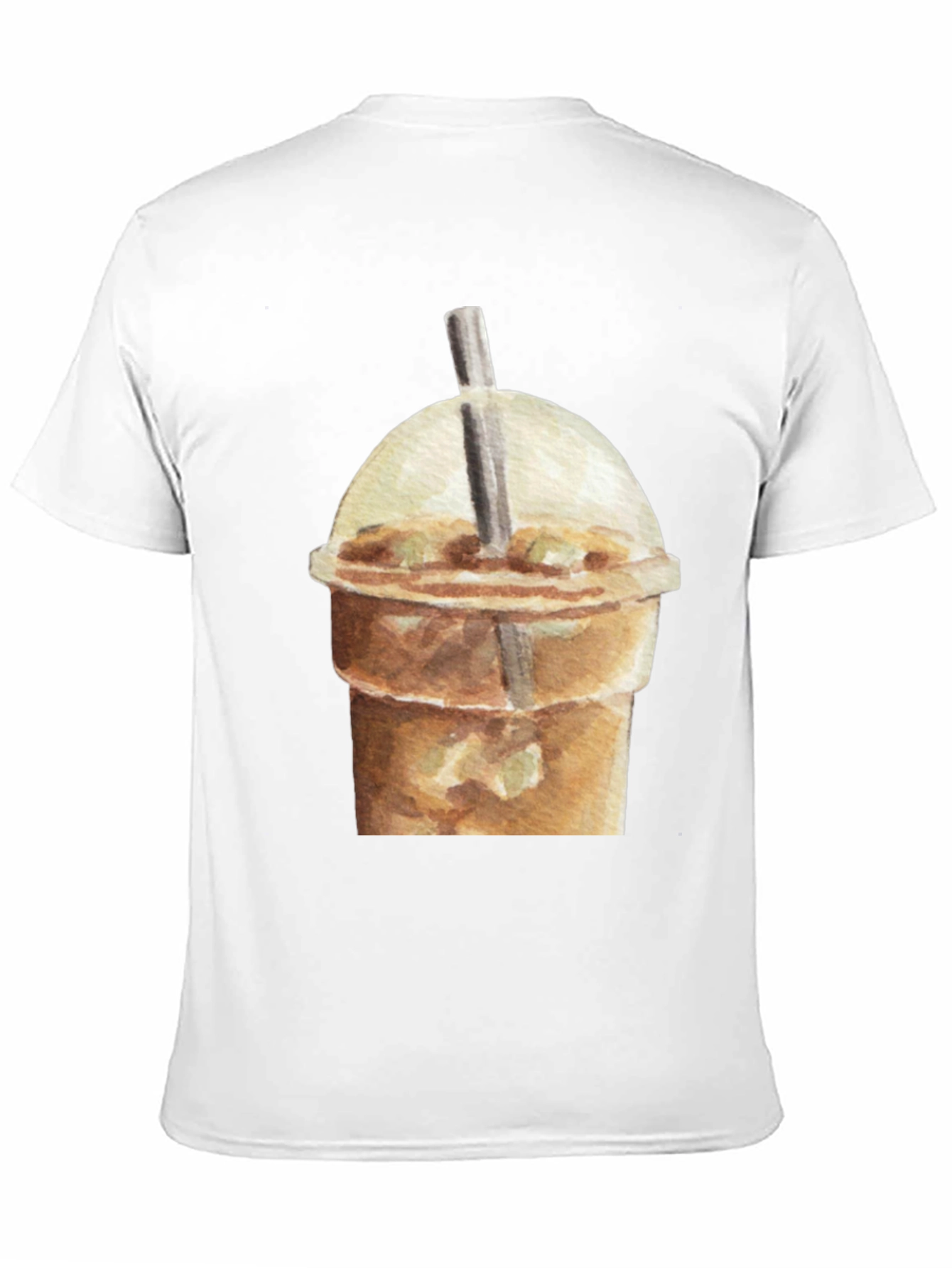 Iced Coffee Graphic Tee - Casual Black T-Shirt
