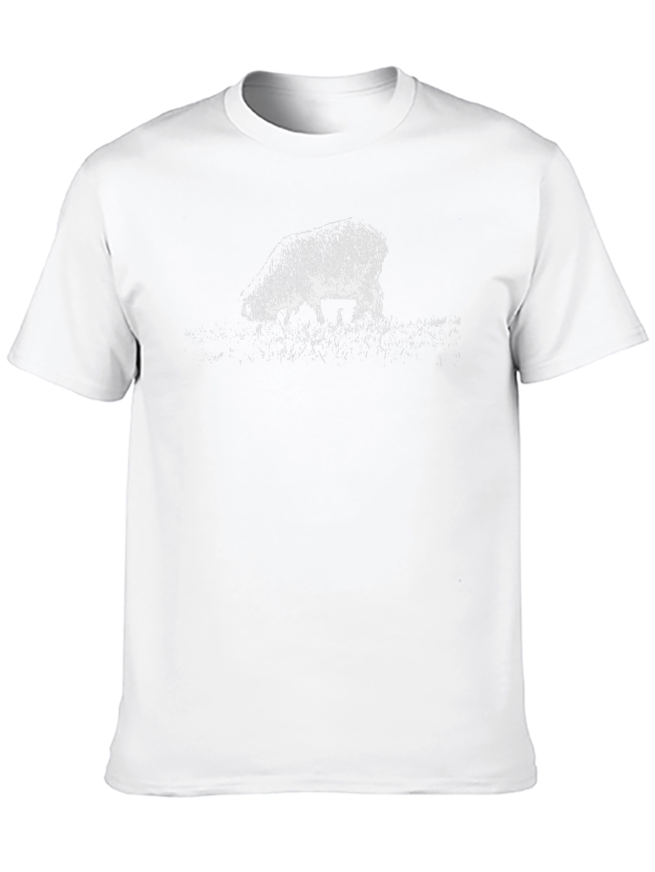 Sheep Graphic T-Shirt - Stylish Black Cotton Tee