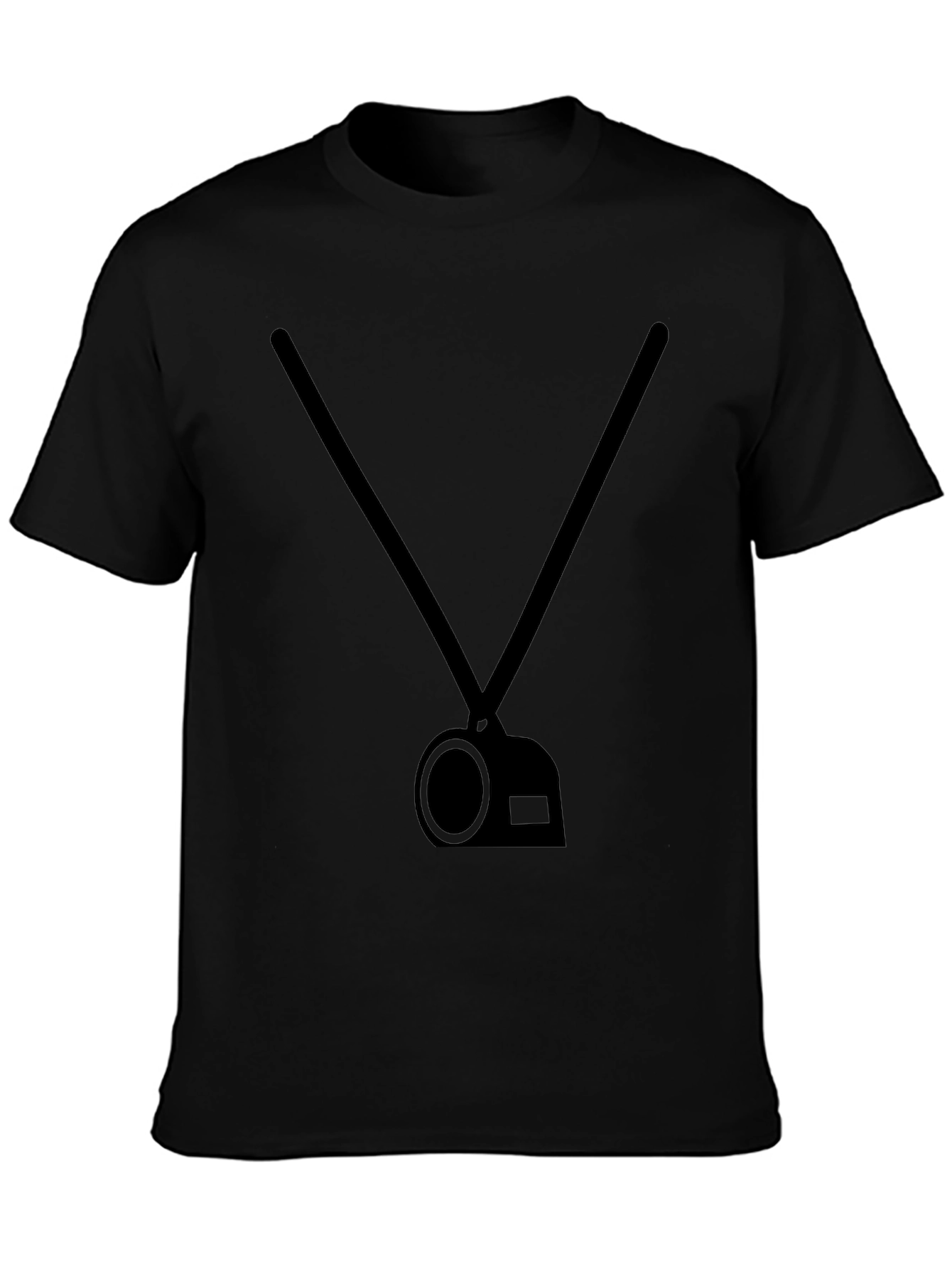 Stylish Black T-Shirt with Camera Graphic