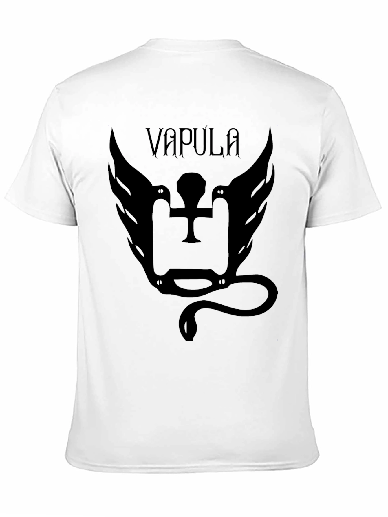 Vapula Graphic Tee - Gothic Style Black T-Shirt