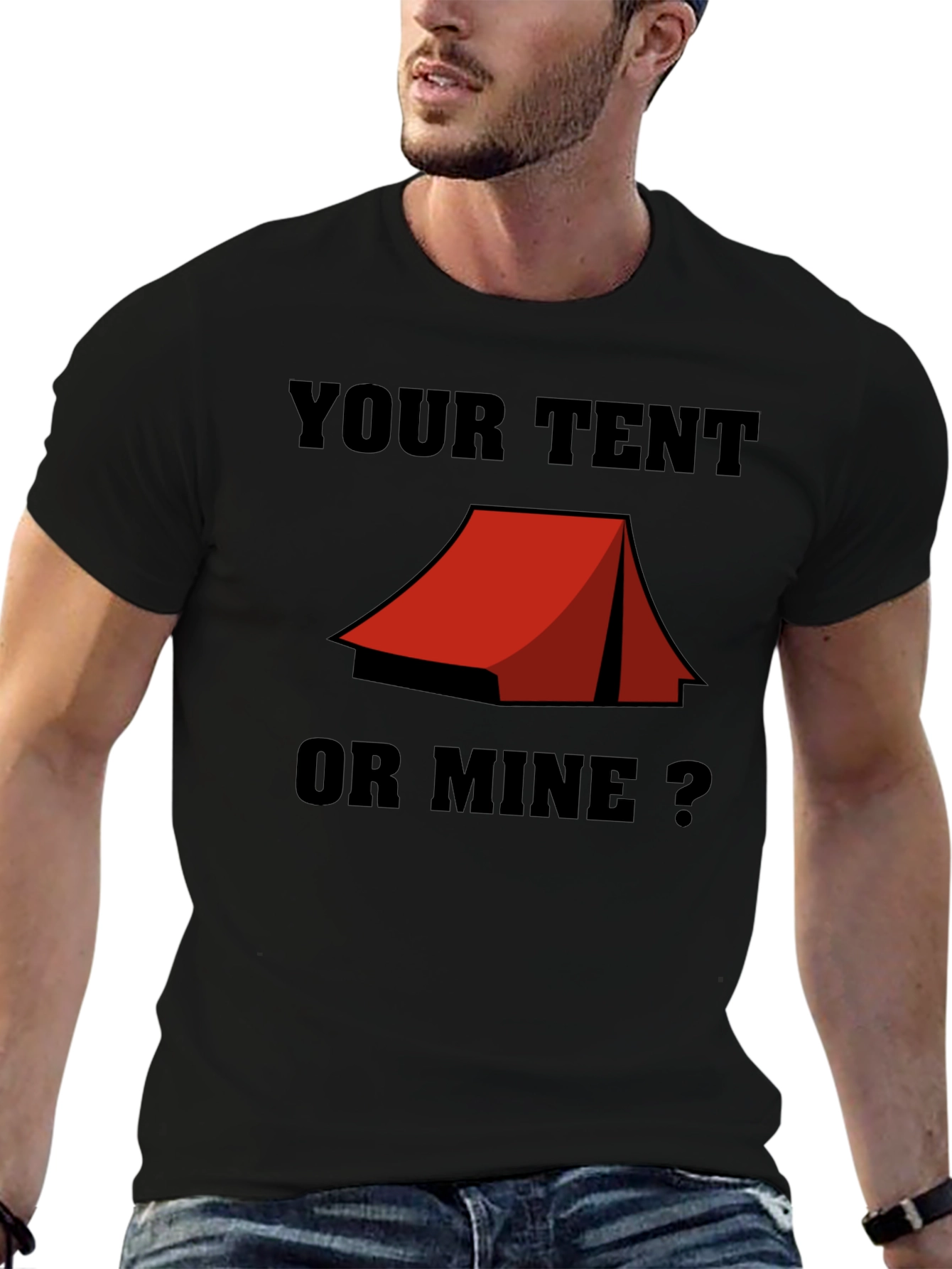 Your Tent or Mine? Camping Humor T-Shirt