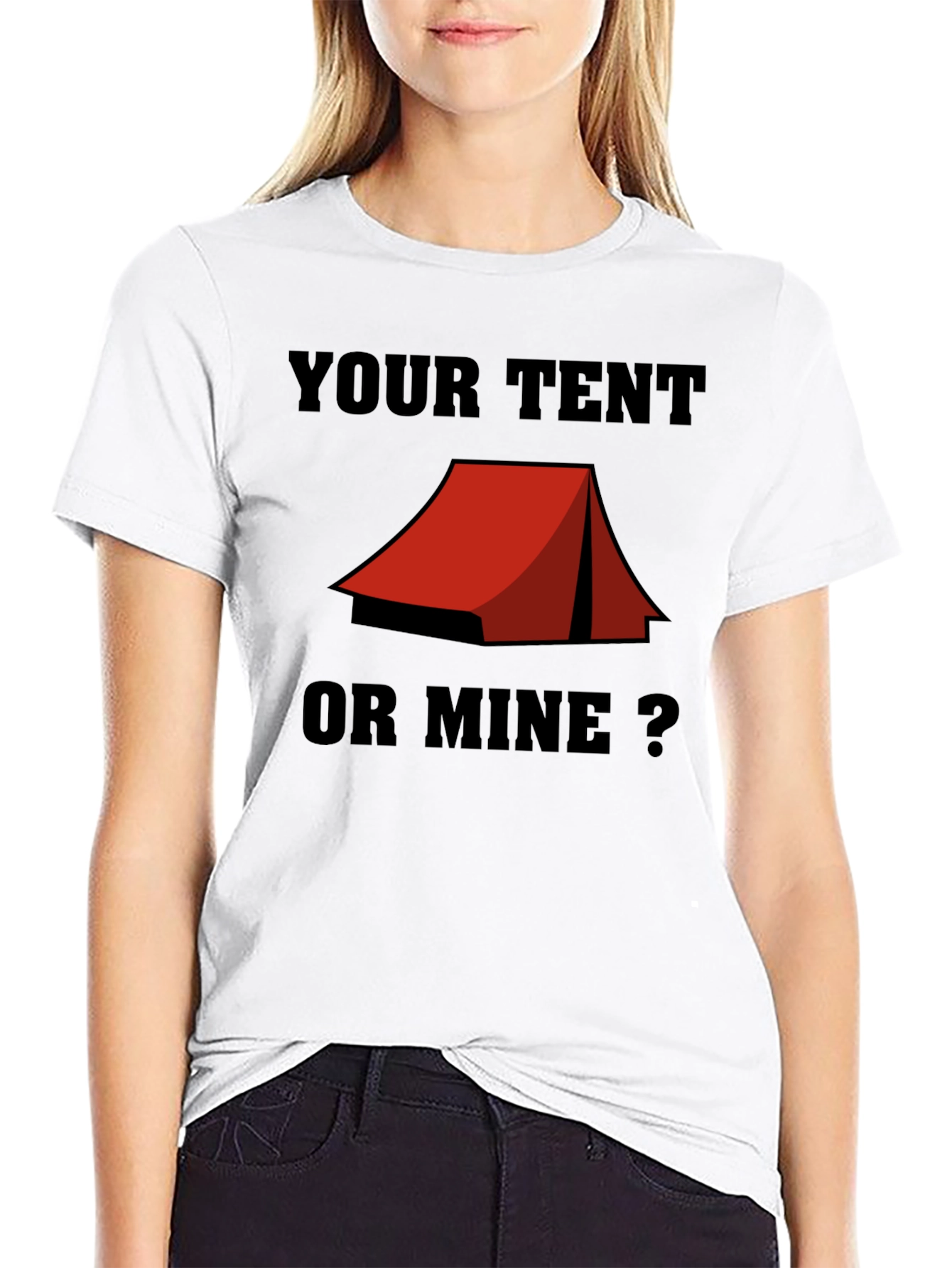 Your Tent or Mine? Camping Humor T-Shirt